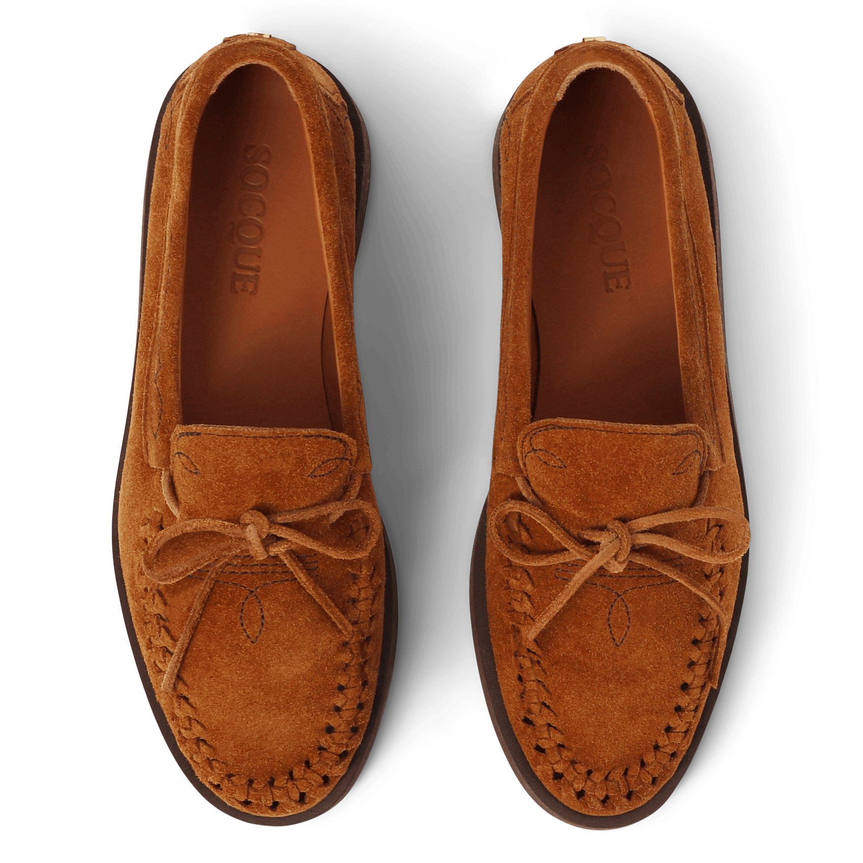 Mocassins en cuir Beige