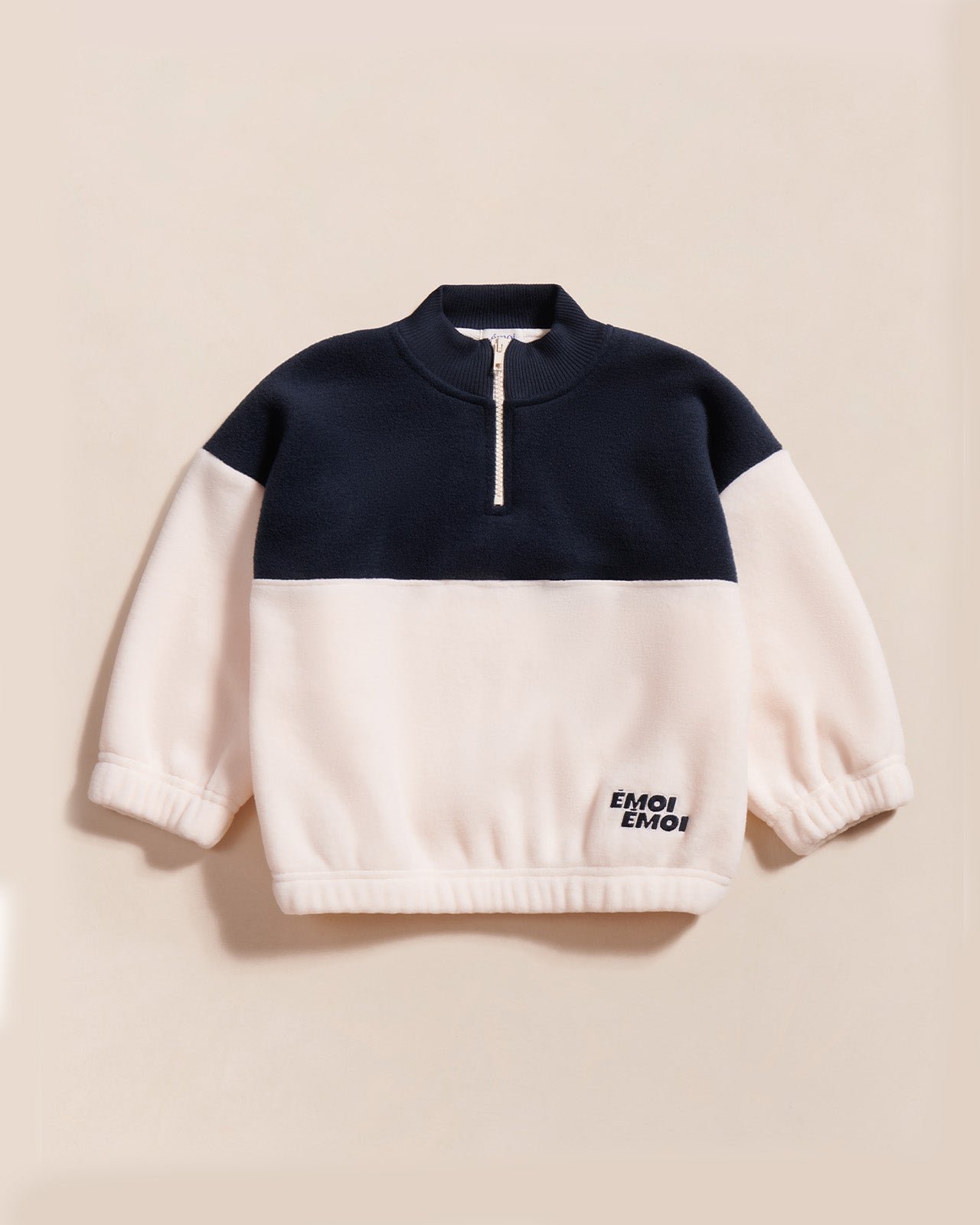 The Sonny sweatshirt in recycled fleece EMOI EMOI White