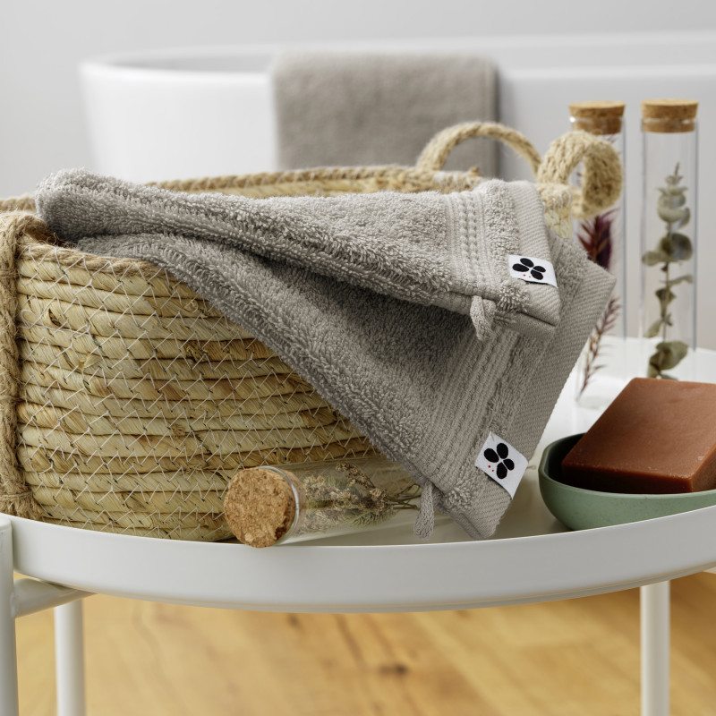 Set of 2 washcloths L'EFFET PAPILLON Pink