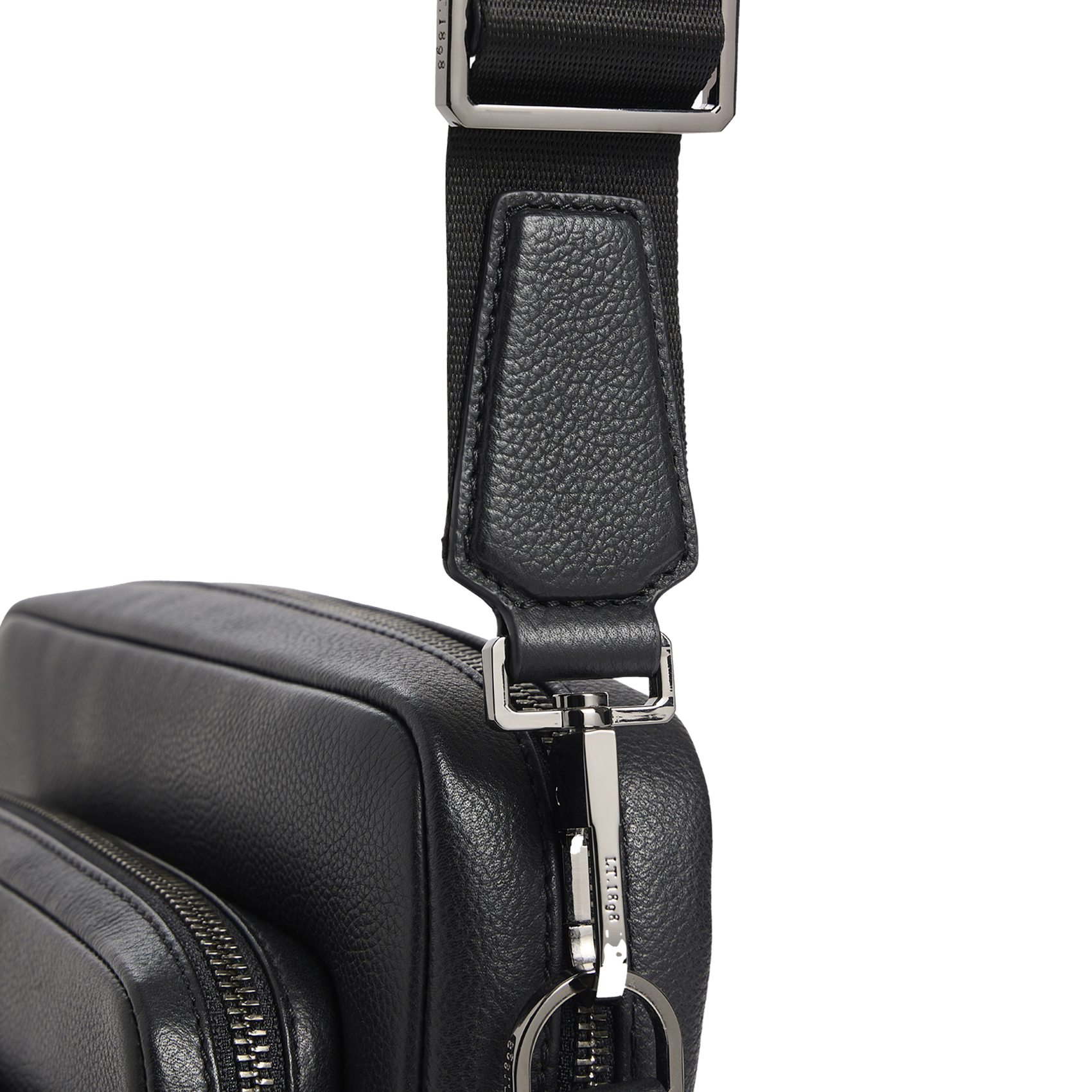 Leren crossbodytas  LE TANNEUR Zwart