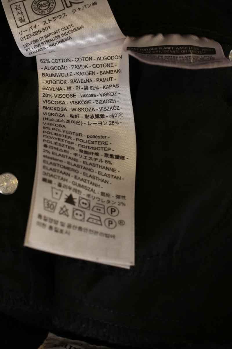 721 Slim Cotton Jeans LEVI'S - Seconde main Black