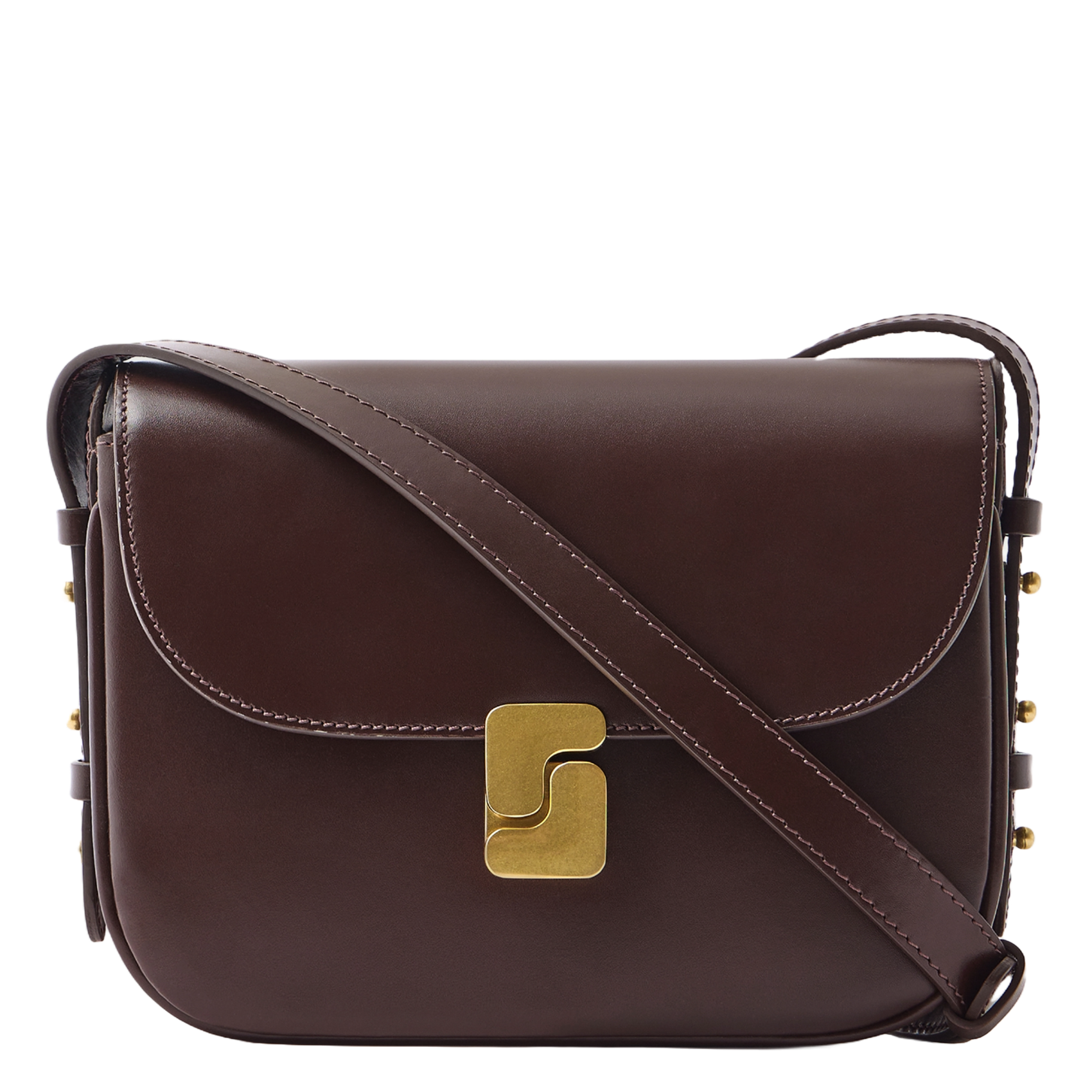 Leren crossbodytas  SOEUR Bruin