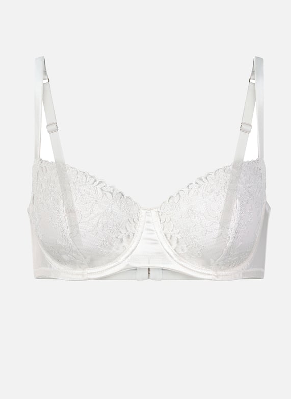 Cotton underwired bra | White by HUIT Cotton underwired bra White