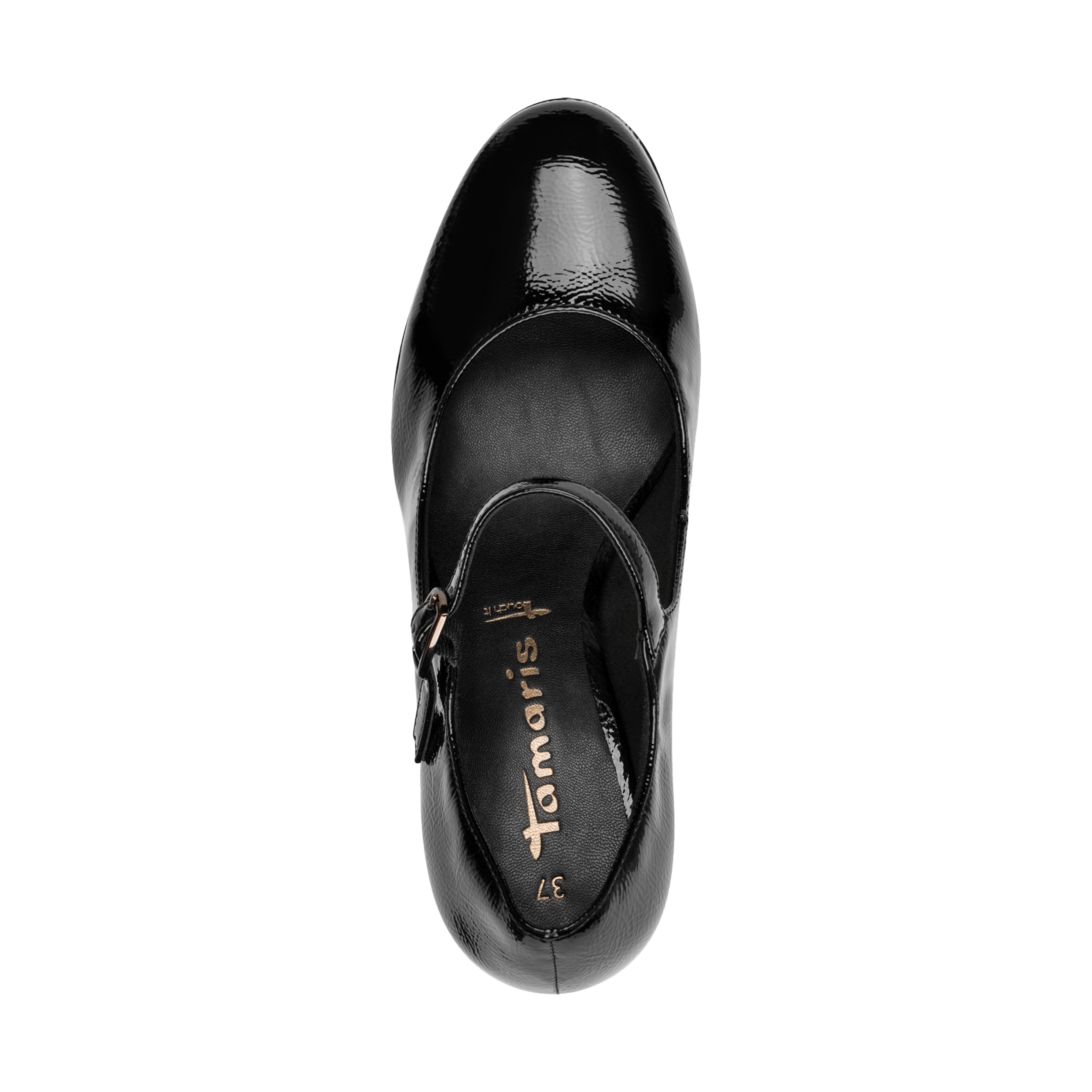 Ballet flats with ankle straps TAMARIS Black