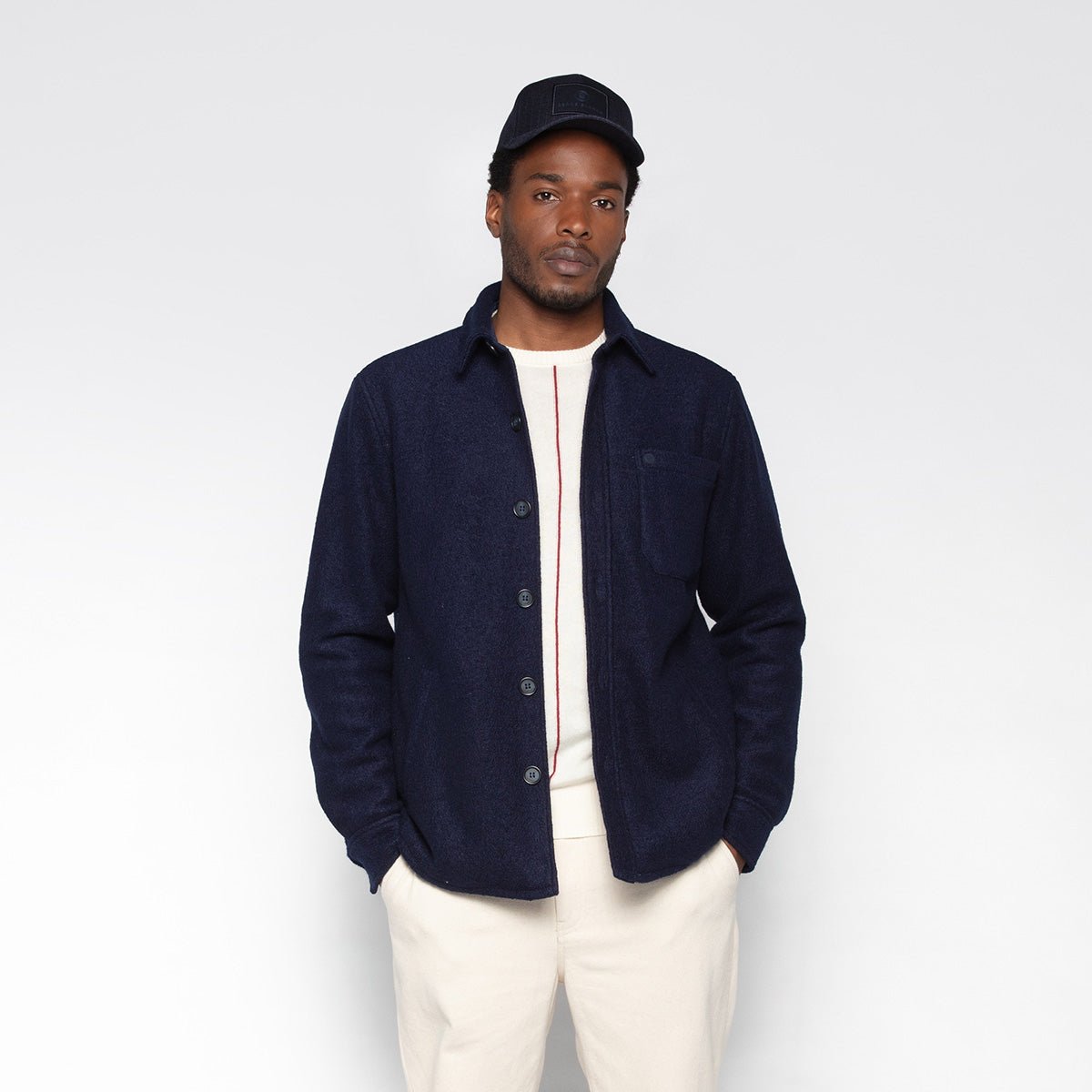 Voile and crochet dress SERGE BLANCO Blue