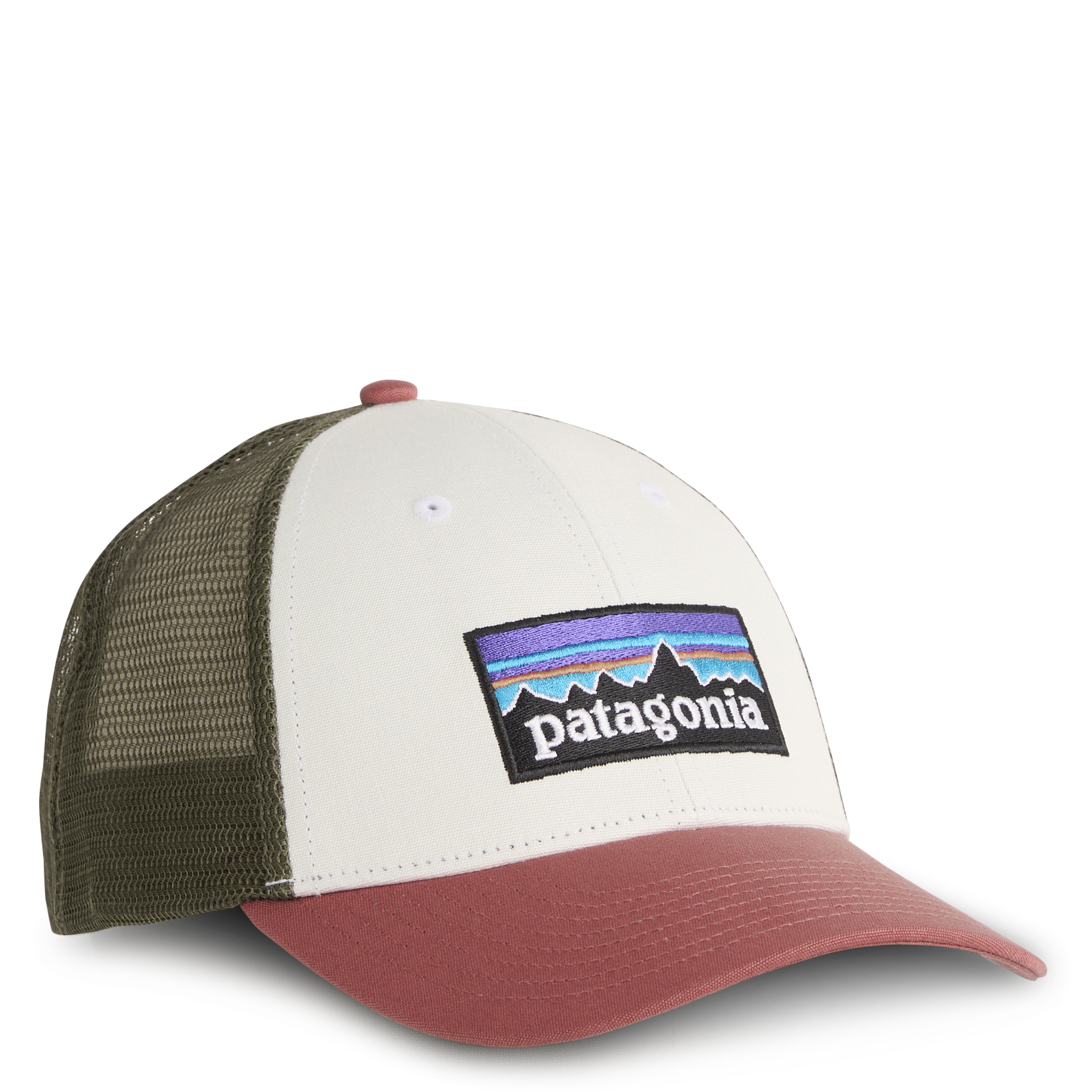 Embroidered cotton and mesh cap PATAGONIA White