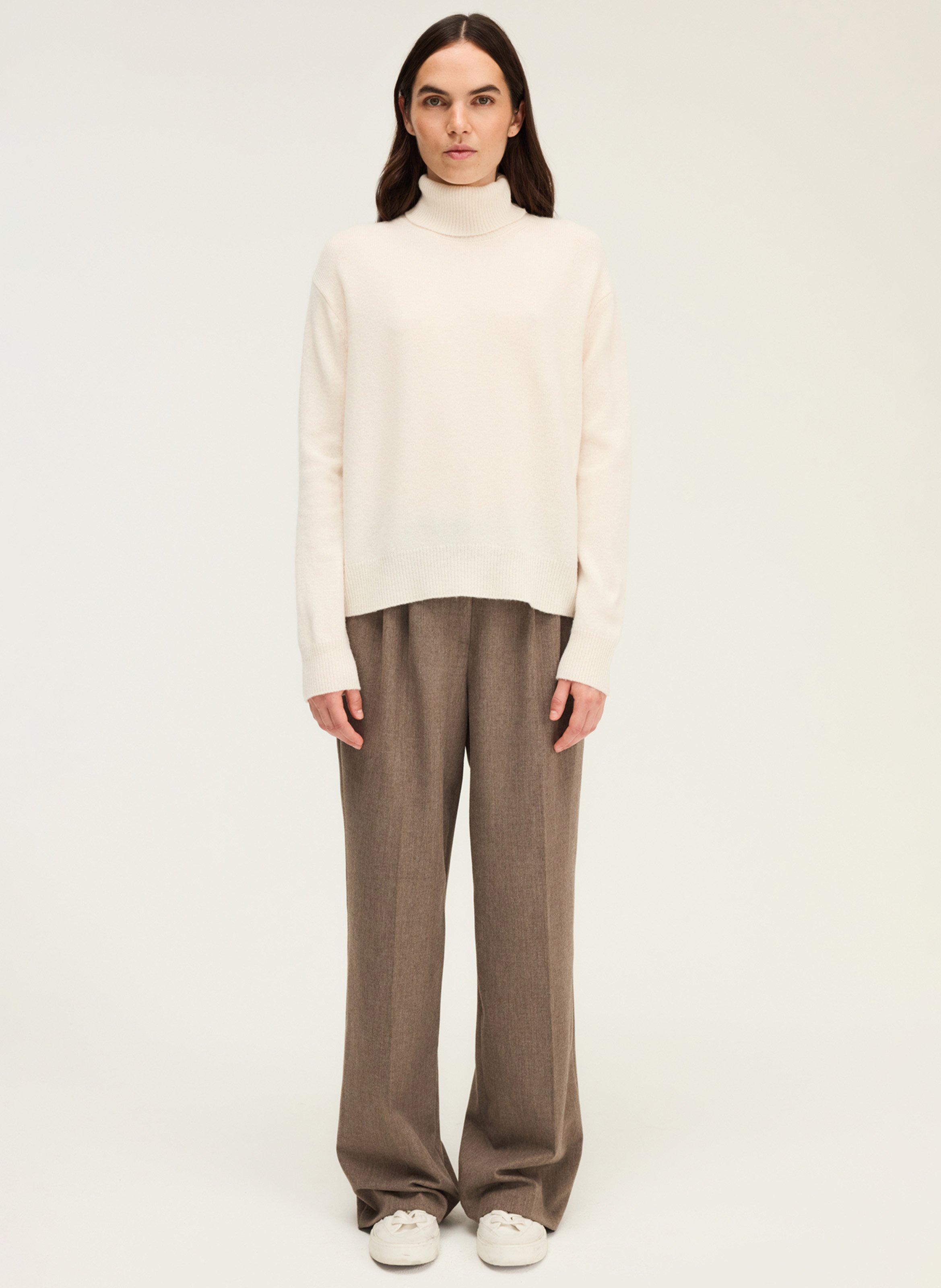 Wollen coltrui PABLO Beige