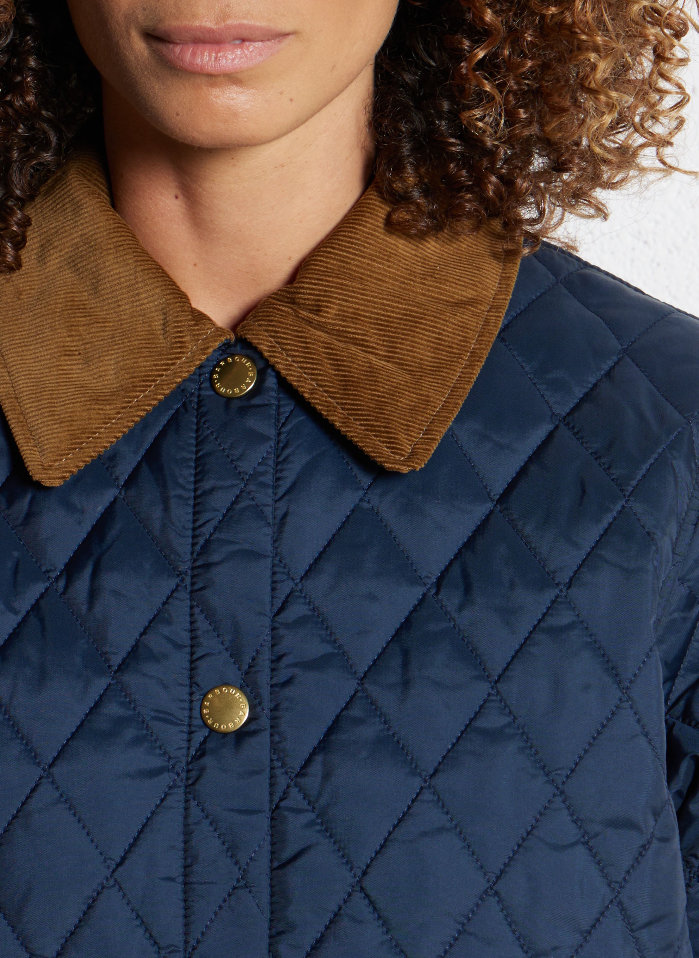 Blouson matelassé col classique  BARBOUR Bleu