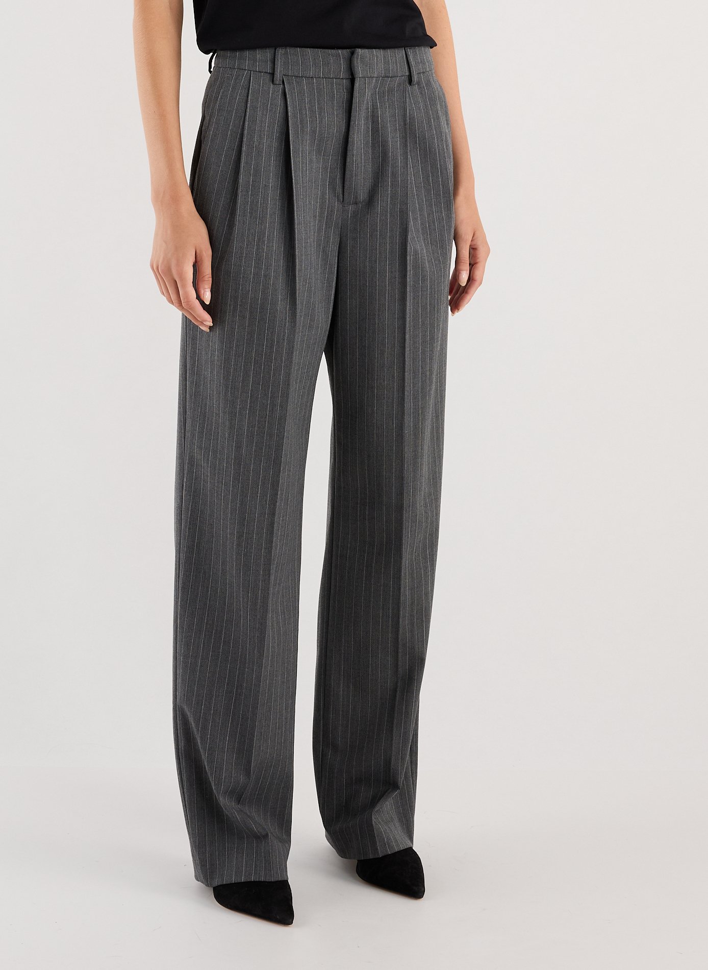 Tailoring striped pants SAISON 1865 Grey