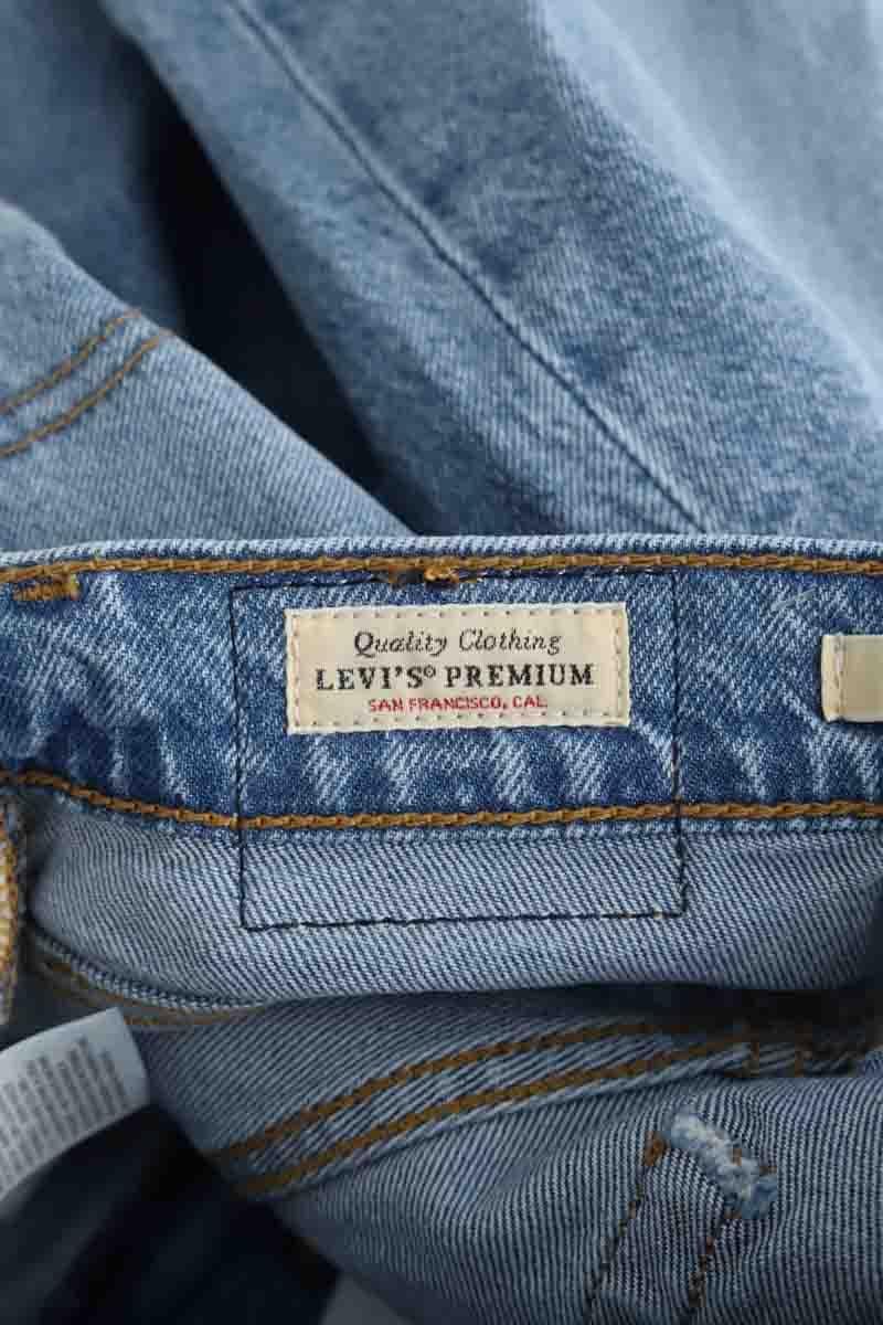 Cotton straight jeans LEVI'S - Seconde main Blue