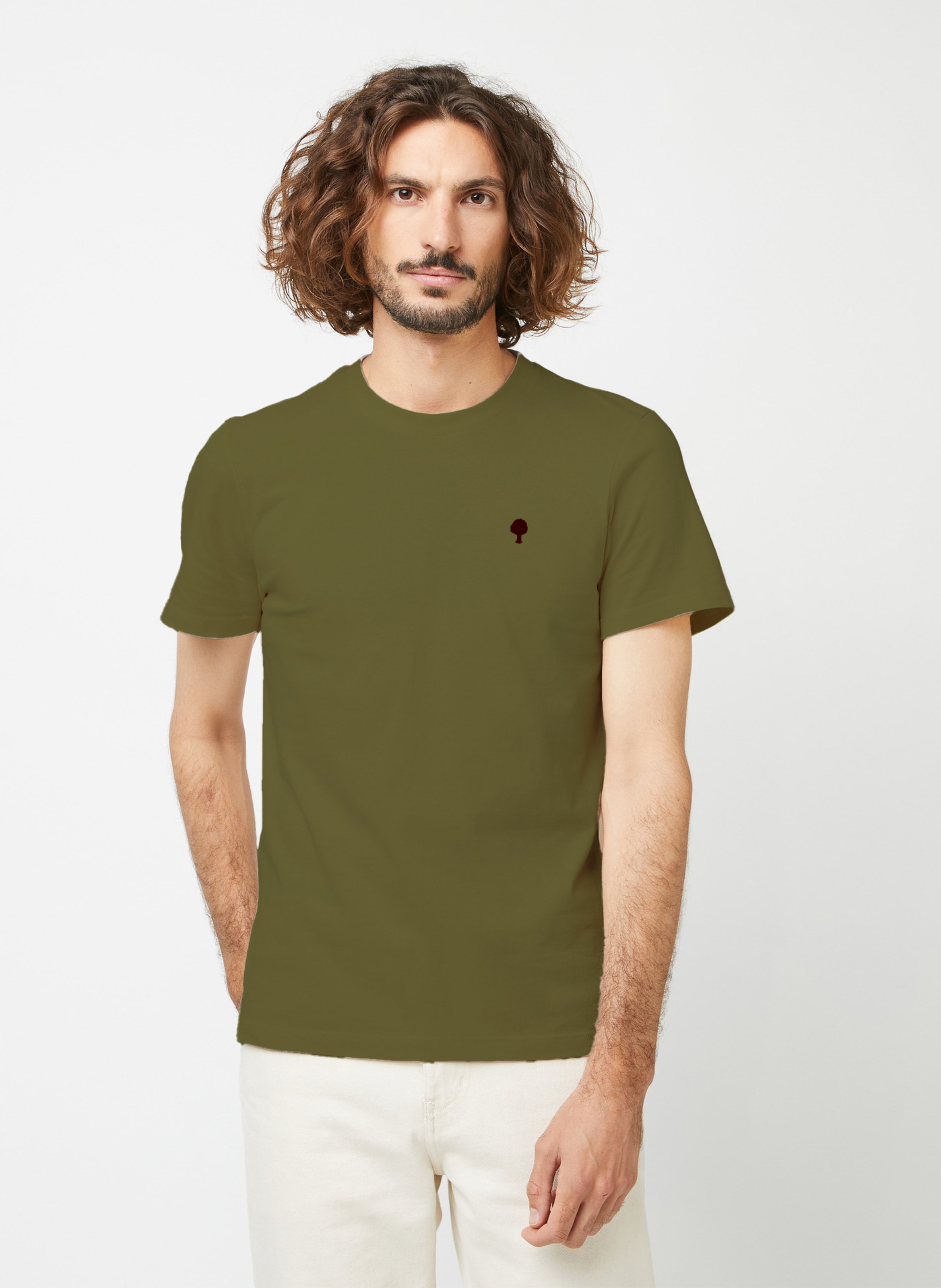 Straight cotton-blend T-shirt FAGUO