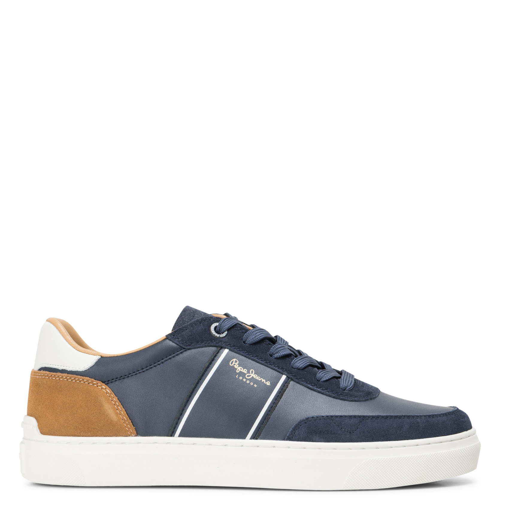 Low-top dual-material sneakers PEPE JEANS