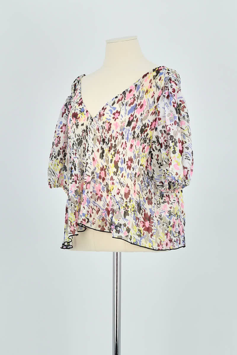 Blouse GANNI - Seconde Main White