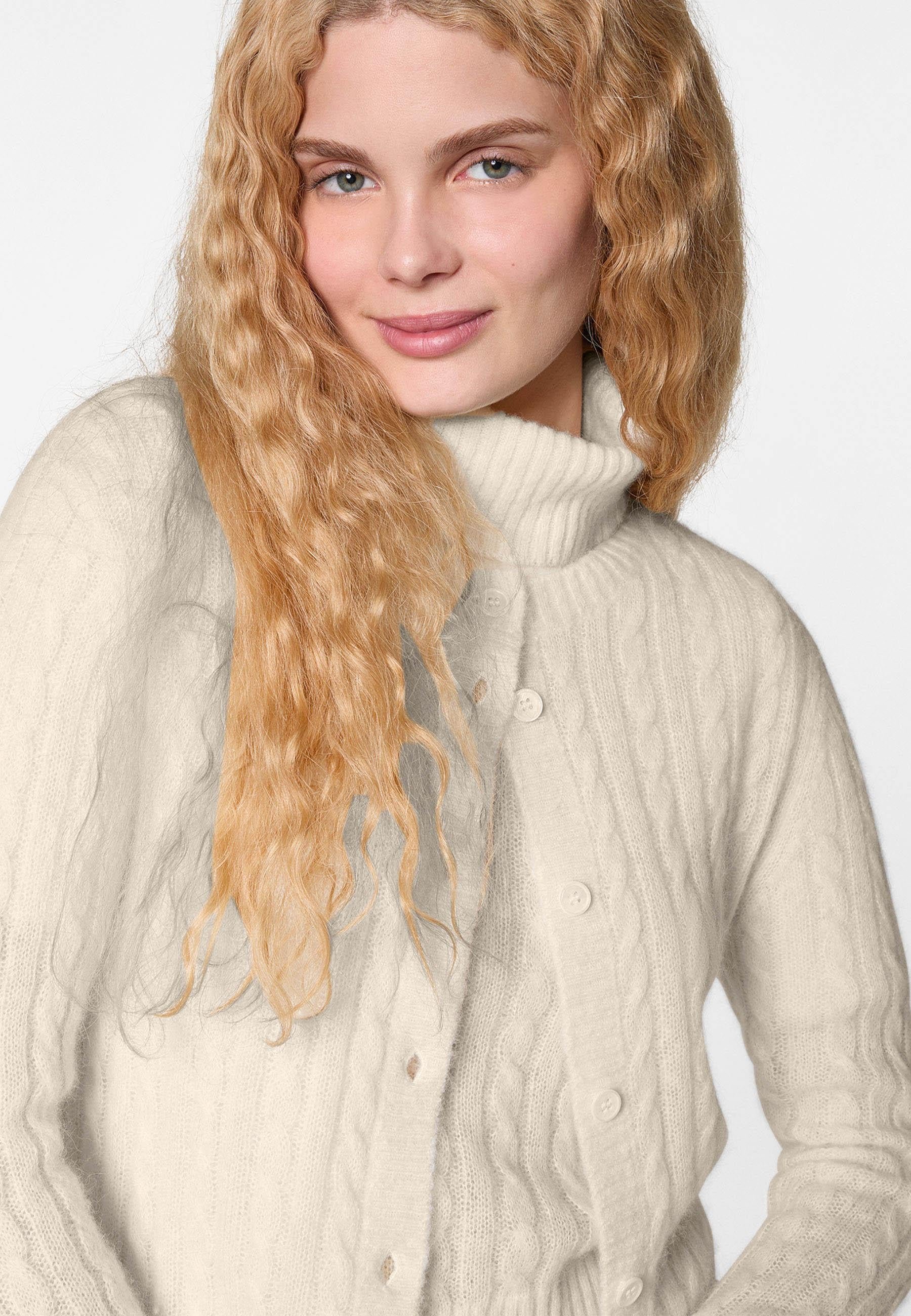 Alpaca cable-knit vest RODIER White
