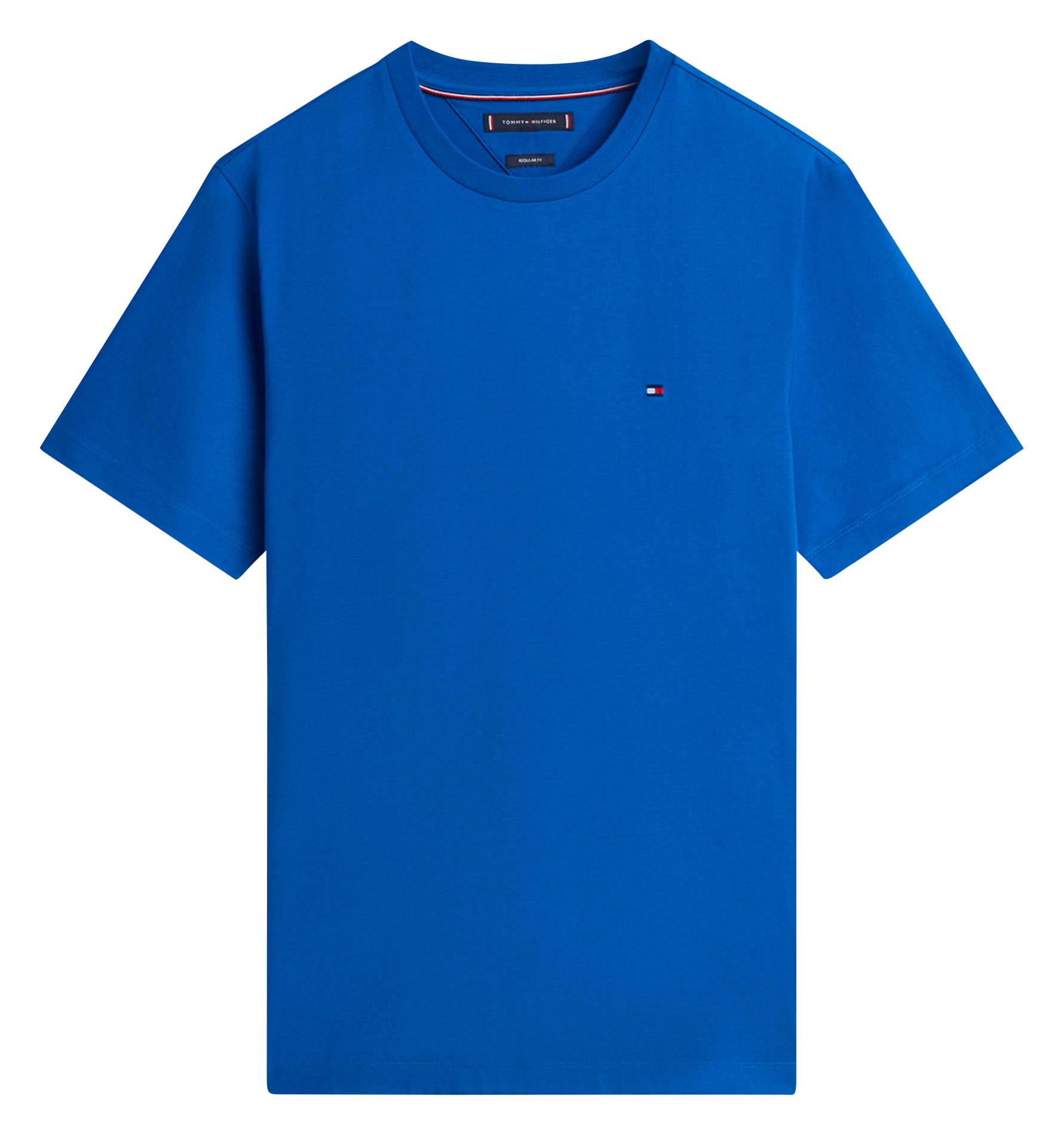 Round-neck cotton T-shirt  Vibrant indigo