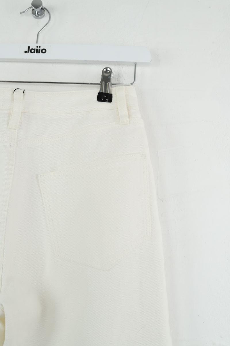 Straight cotton-blend pants SEZANE - Seconde main White