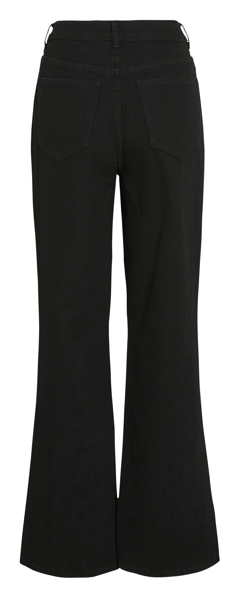 Flared jeans with plain lace-up closure VILA Black