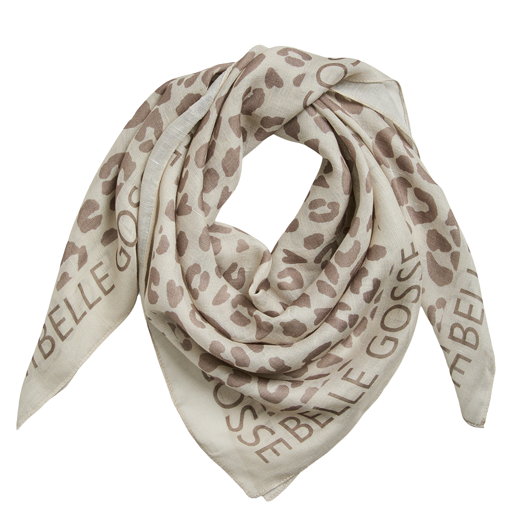 Foulard imprimé PIECES Gris