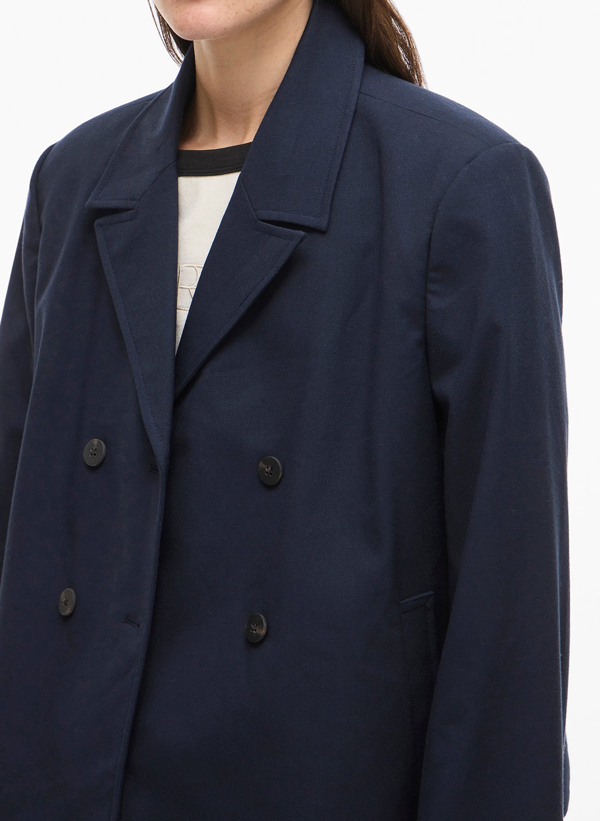 Rechte blazer ROUGE EDIT Blauw