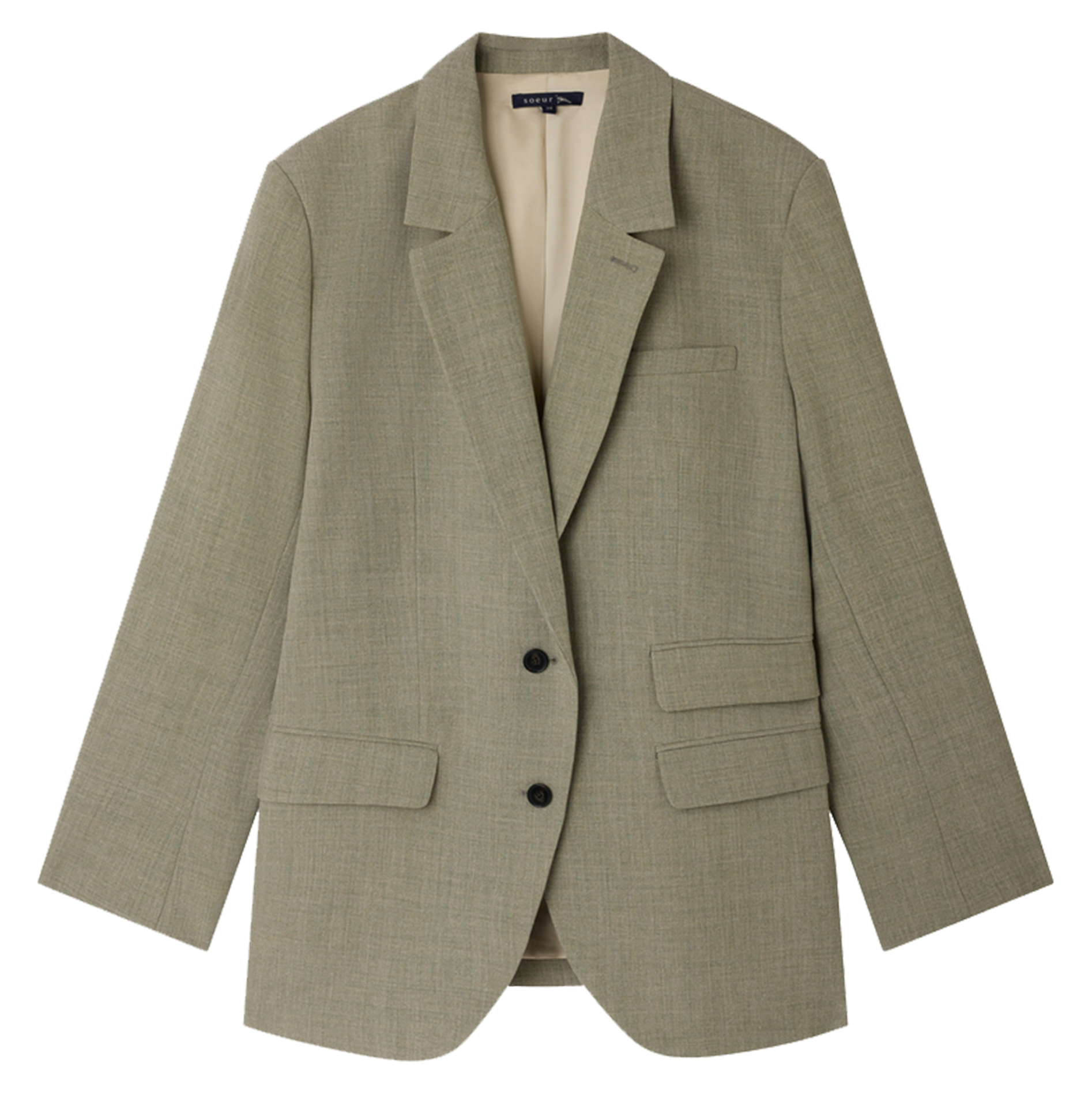 Veste col tailleur  SOEUR Marron