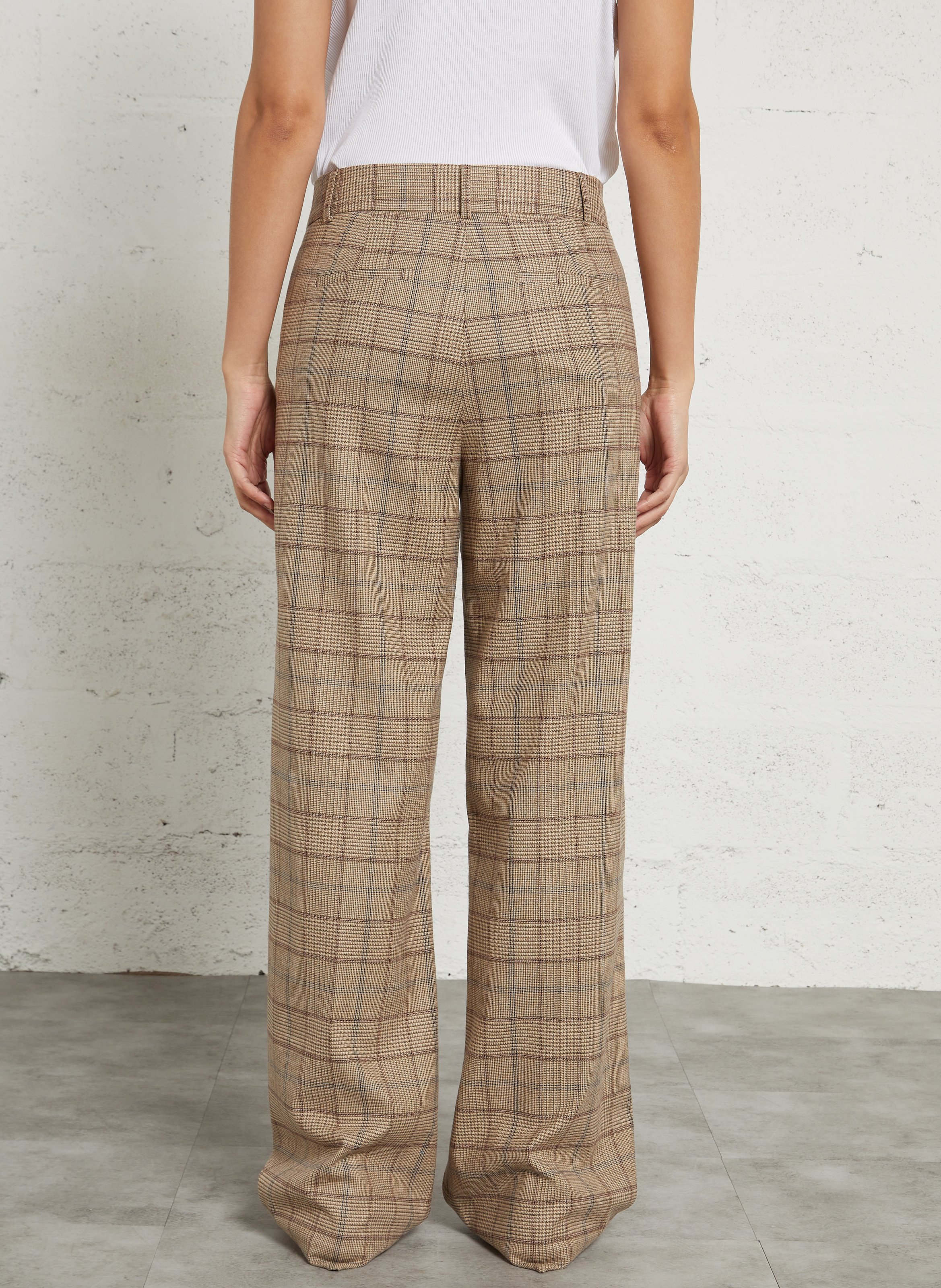 Pantalon de tailleur à carreaux MAISON 123 Beige