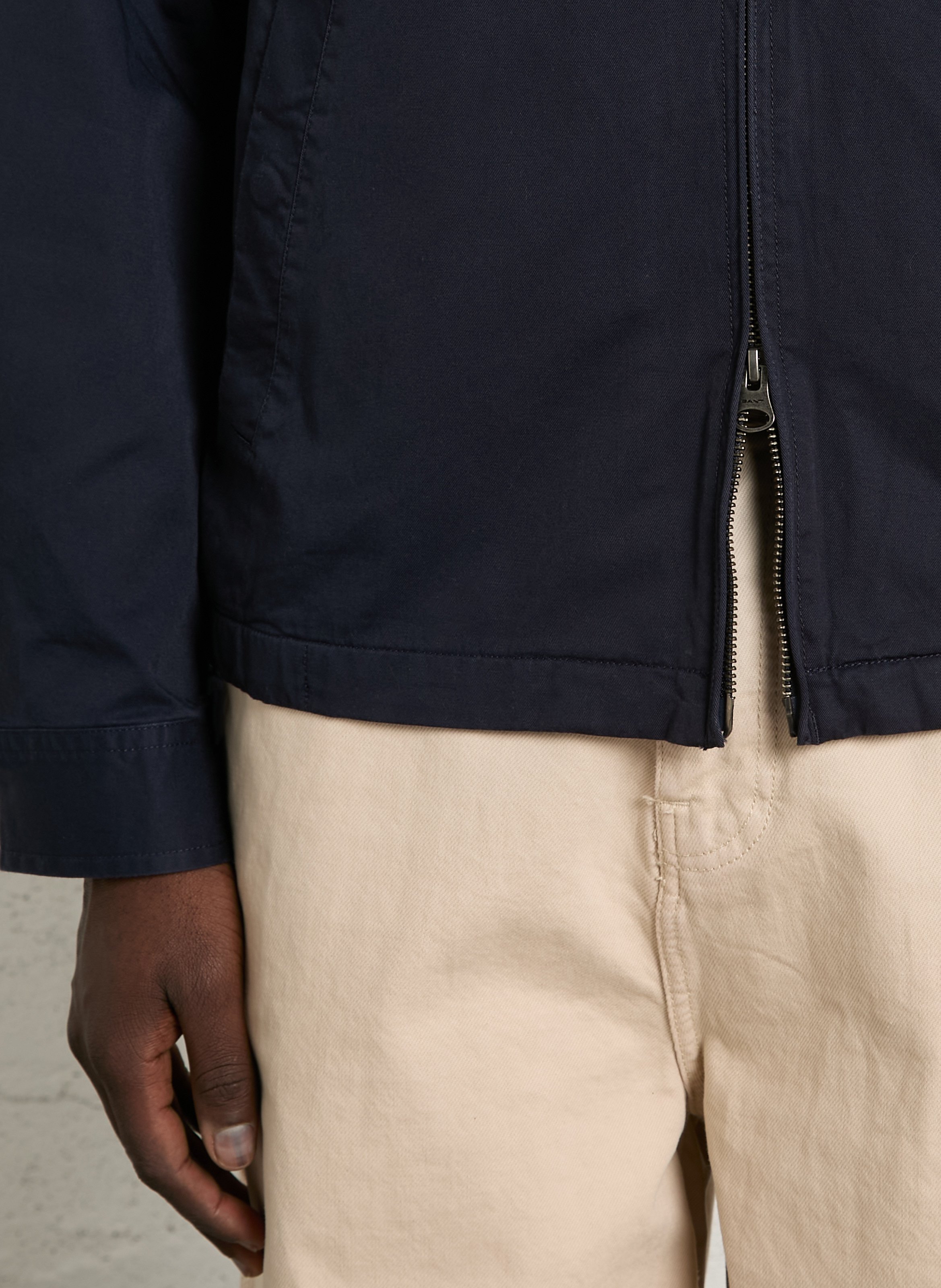 Straight classic co cotton bio jacket GANT Blue