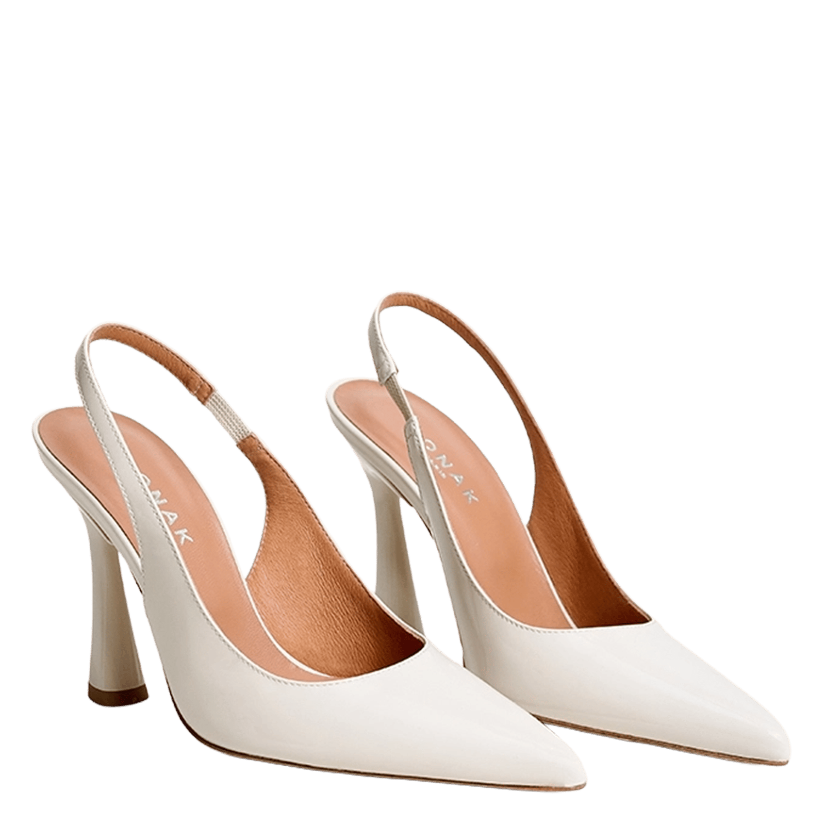 Escarpins en cuir verni JONAK White