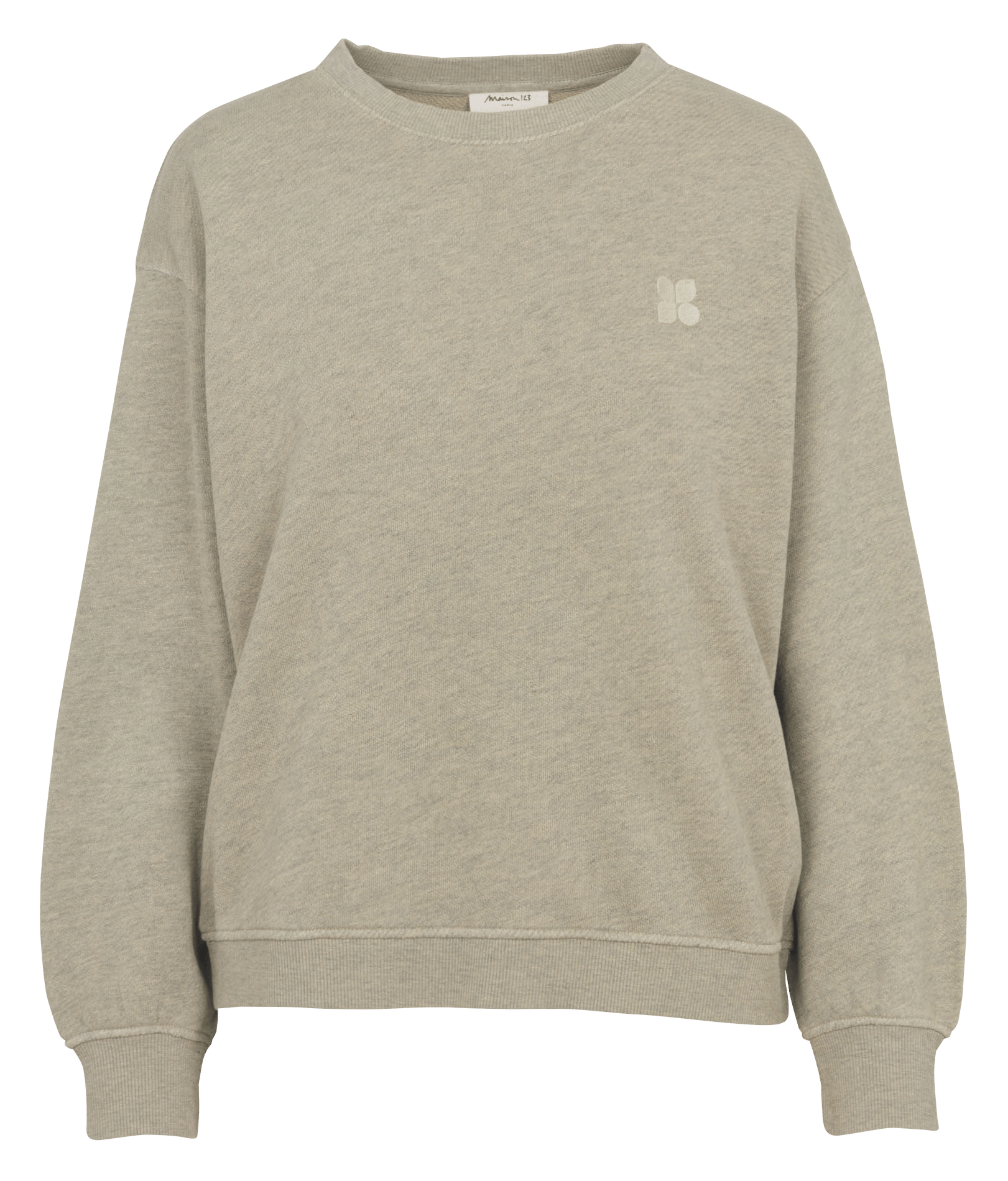 Oversized marled sweatshirt with monogram embroidery MAISON 123