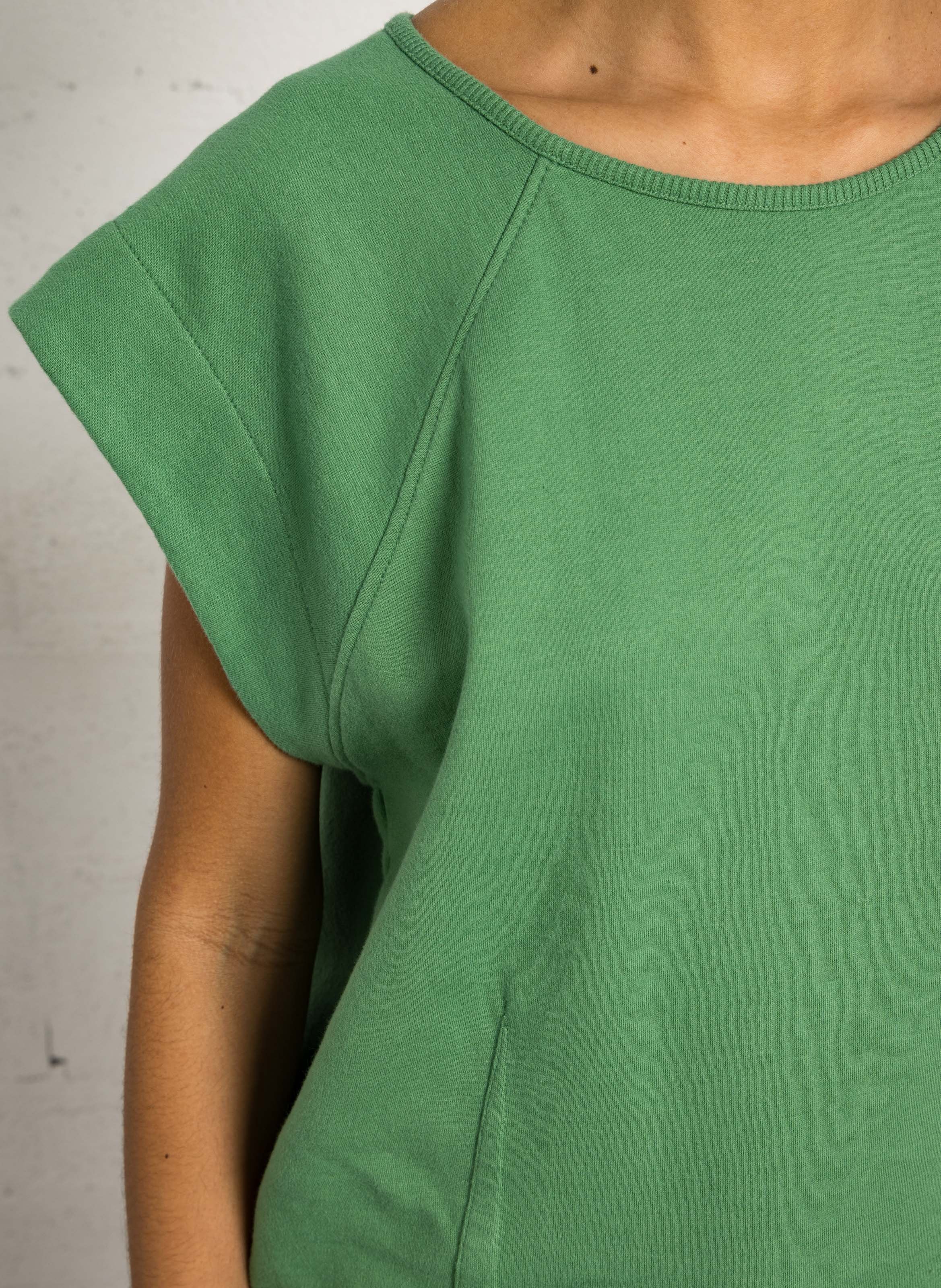 Sweat col rond en coton bio LEON & HARPER Vert