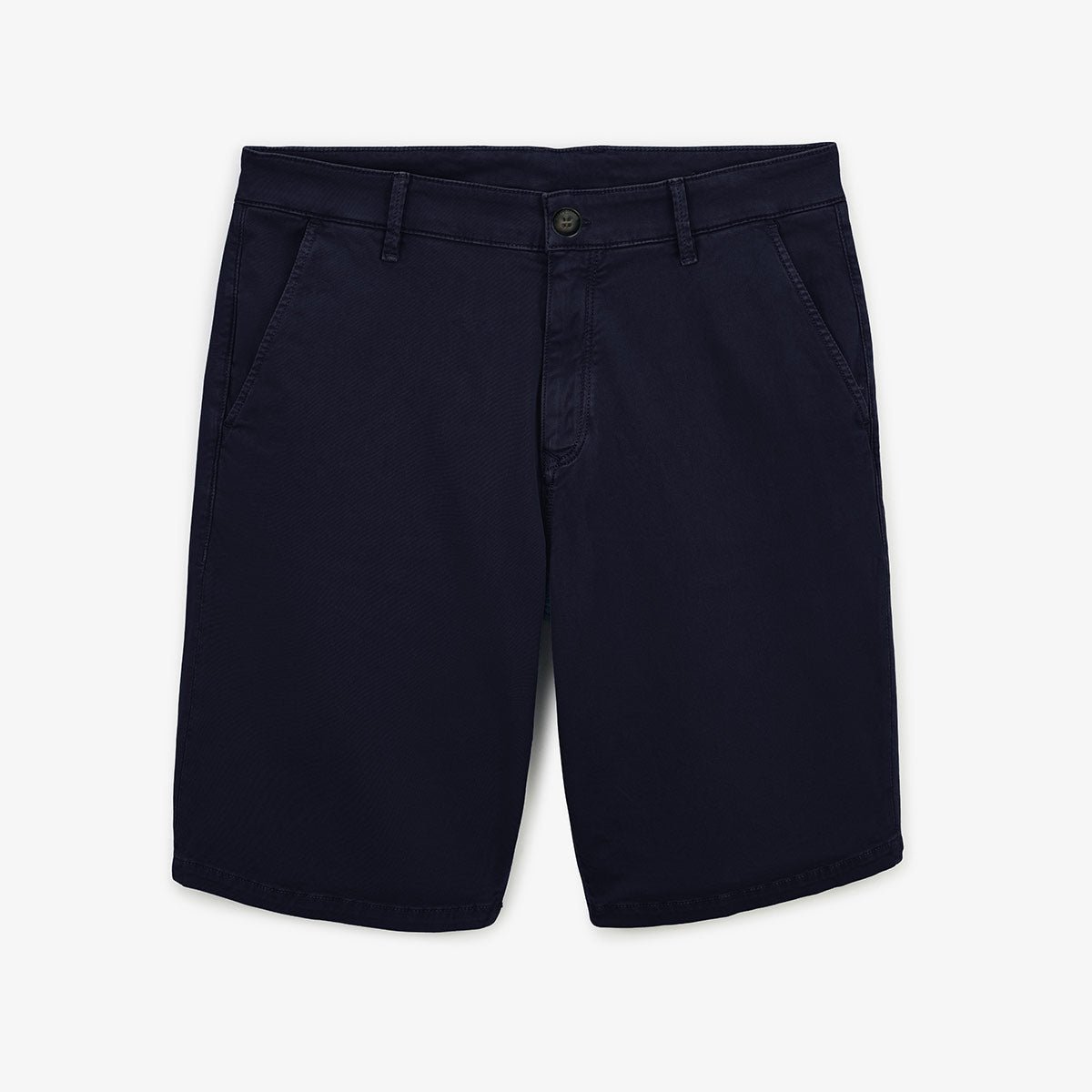 Straight cut Bermuda shorts in stretch cotton SERGE BLANCO Blue