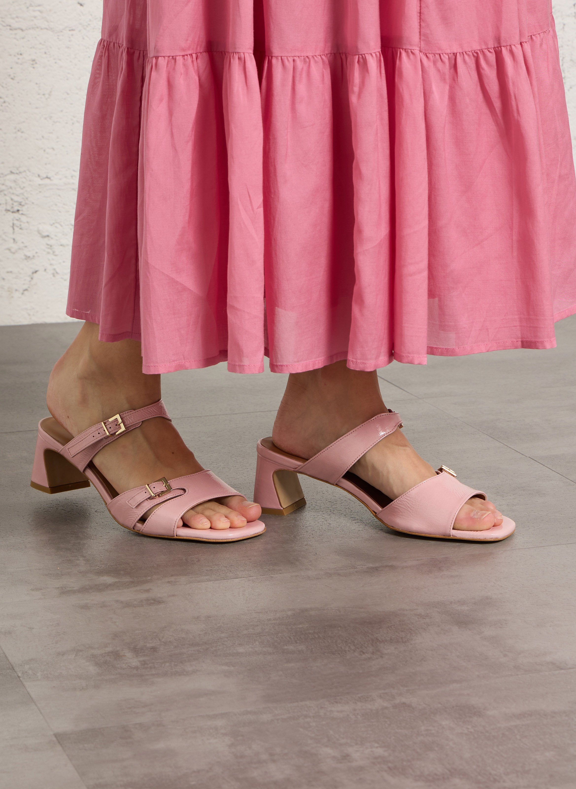 Caflo suede high sandals MELLOW YELLOW Pink