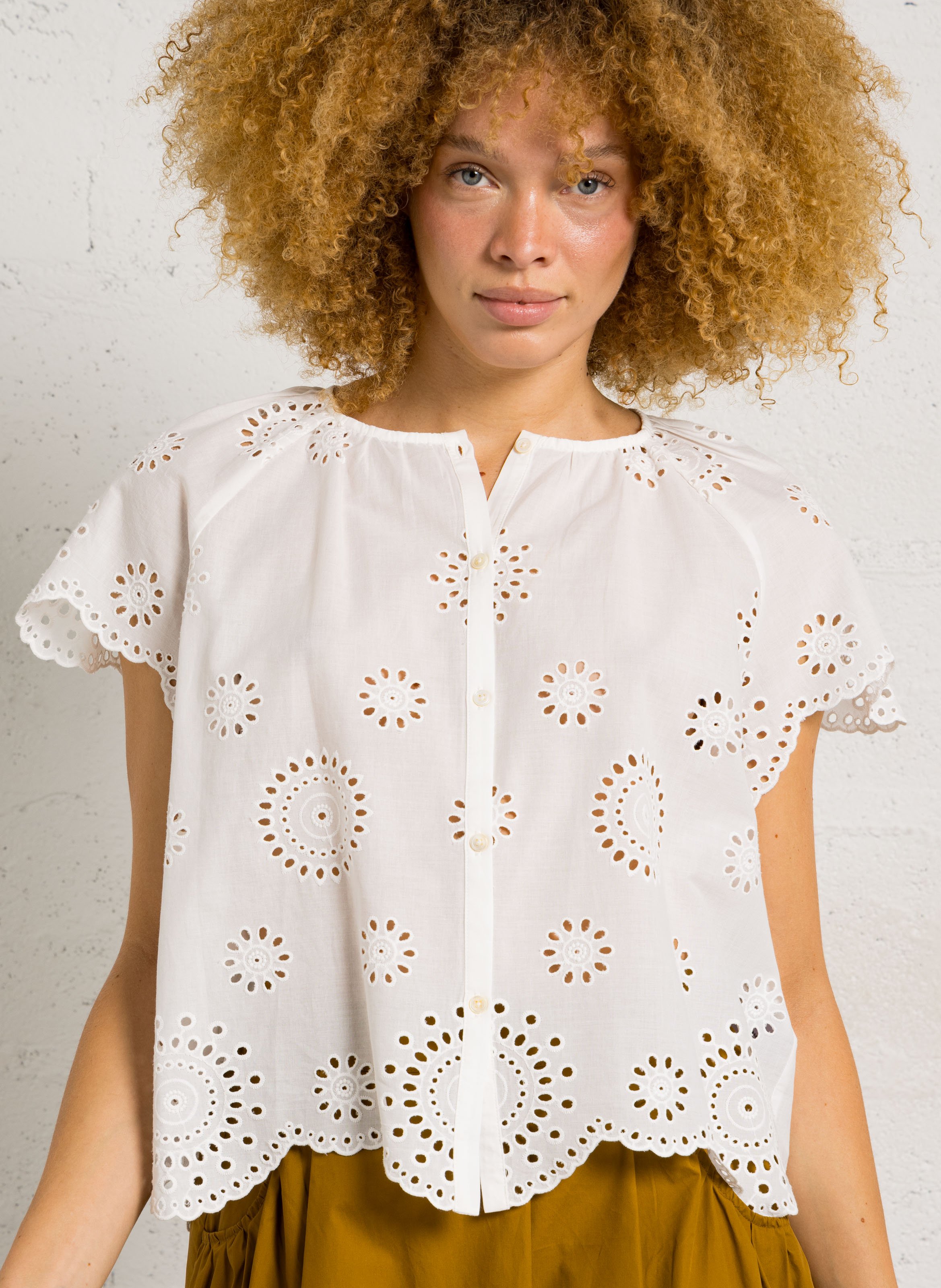 Loose-fit cotton shirt JC SOPHIE White