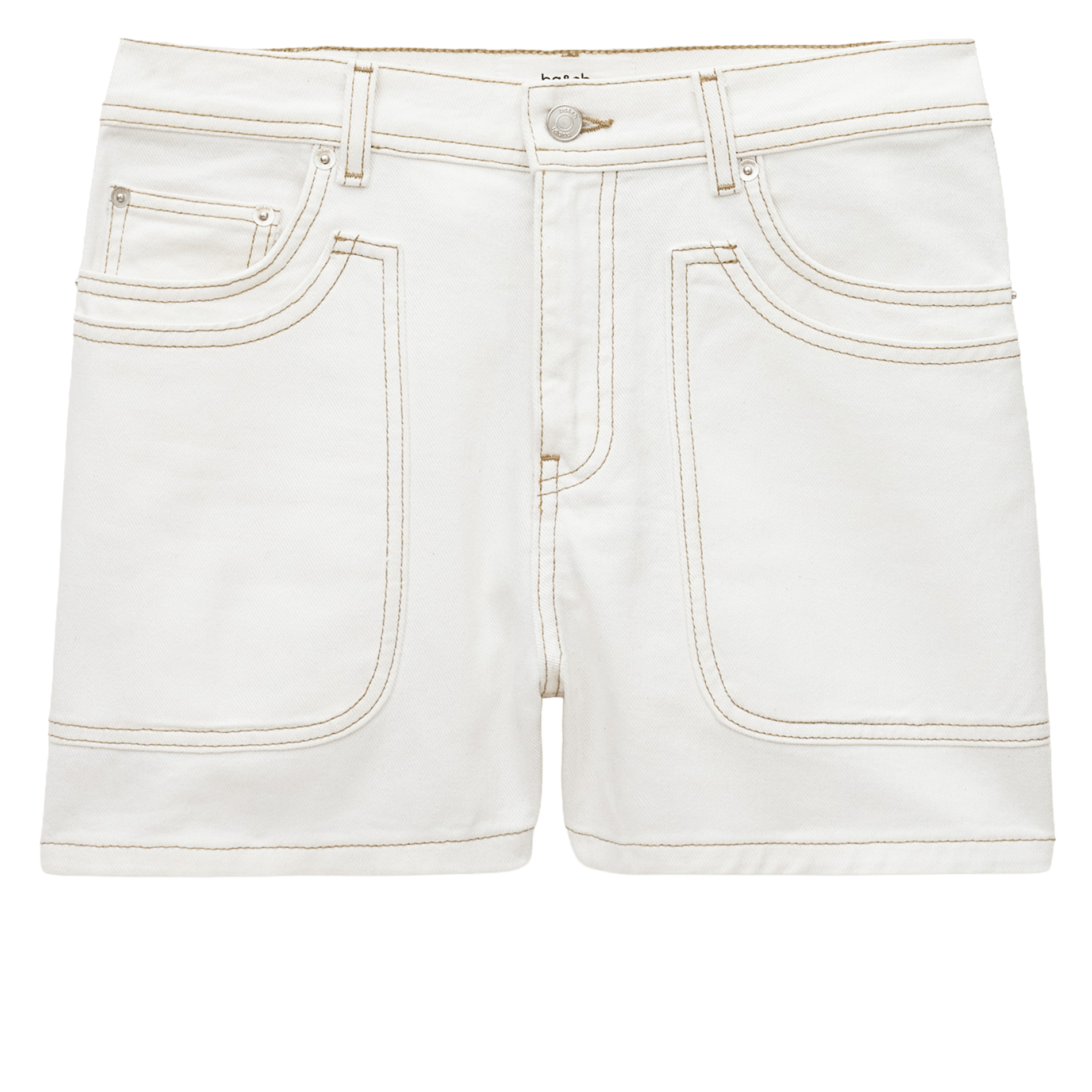 Short droit en coton BA&SH Beige