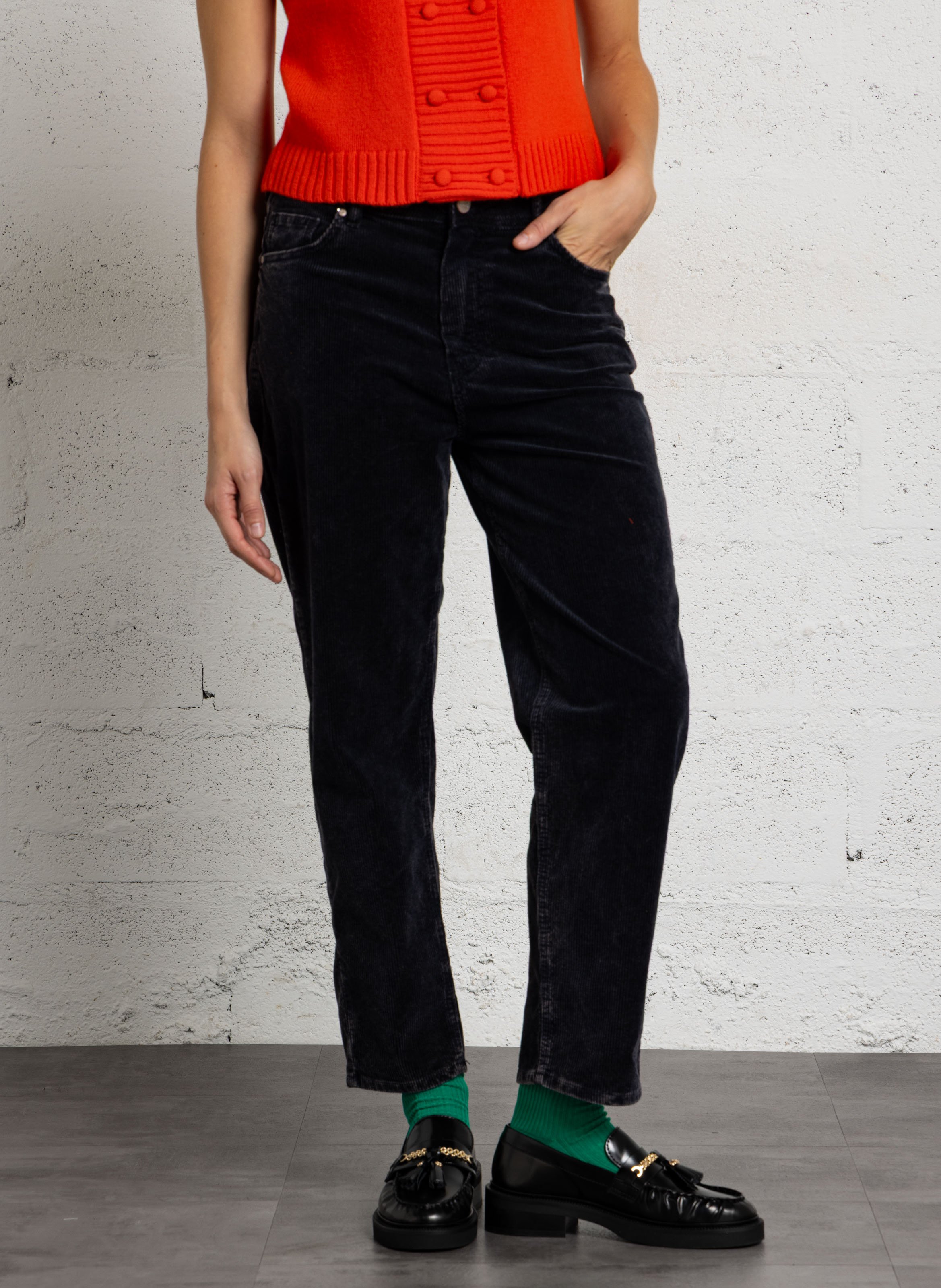 Slim-Fit-Hose aus Baumwoll-Mix HOD PARIS Schwarz