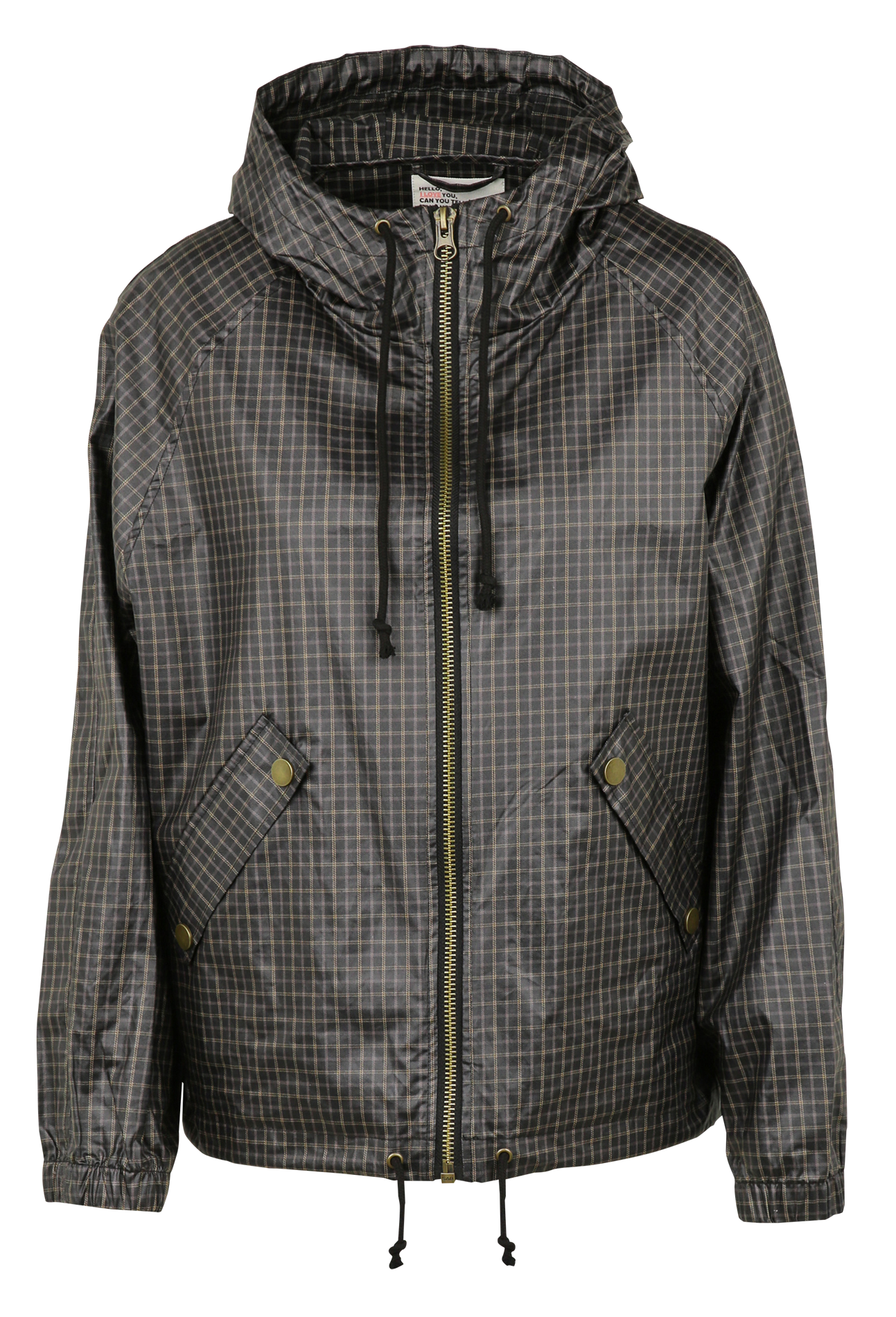 Loose-fitting cotton windbreaker with a stand-up collar LEON & HARPER