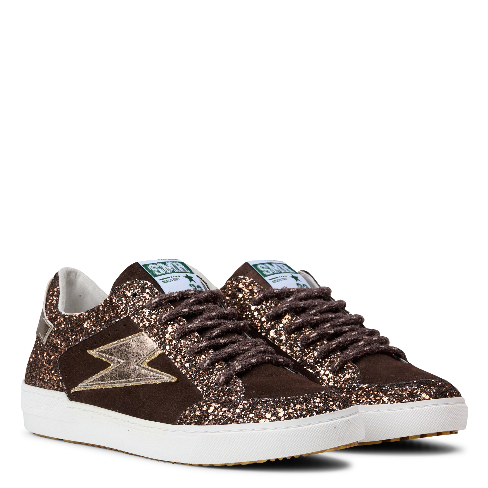 Lage sneakers met pailletten SEMERDJIAN - SMR Bruin