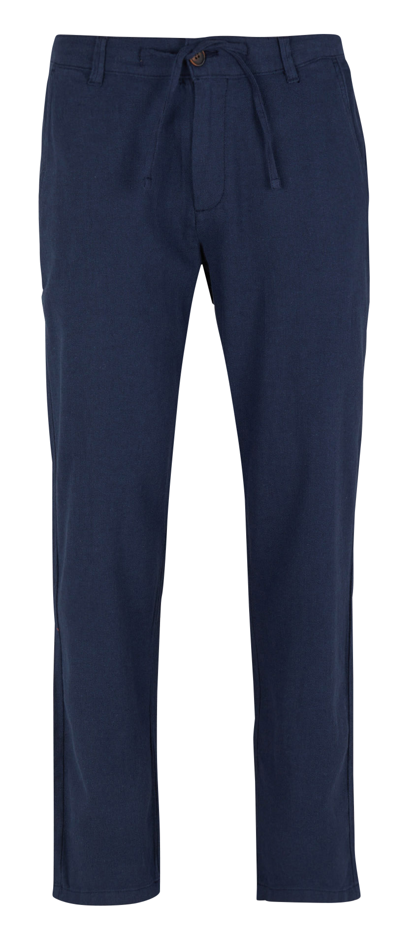 Straight-leg organic cotton-blend pants SELECTED Blue