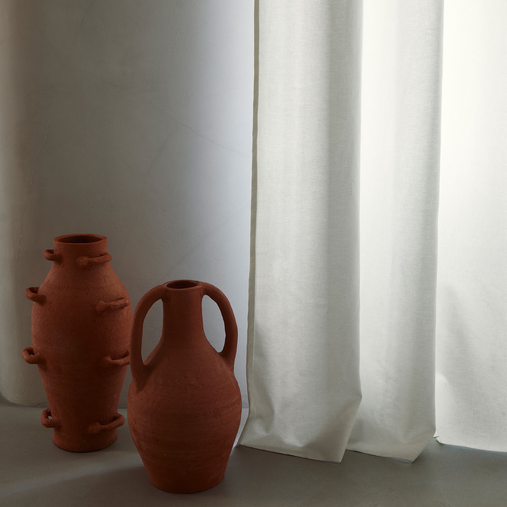 Curtain with eyelets White