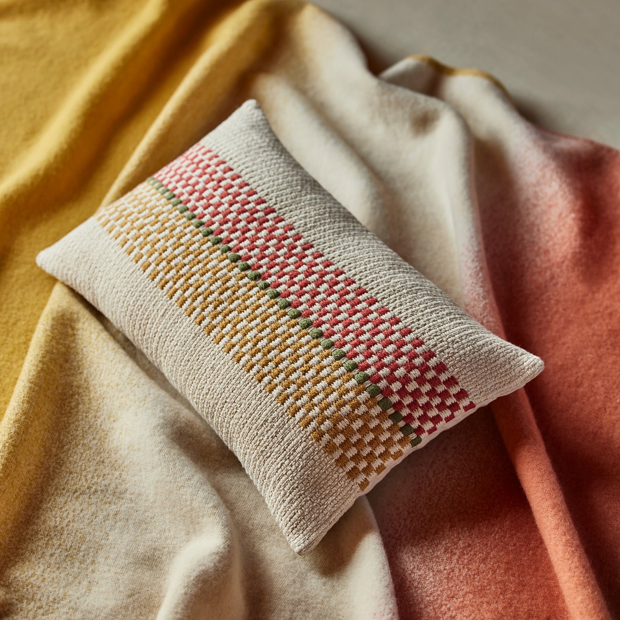 Plaid pure laine MADURA Multicolore