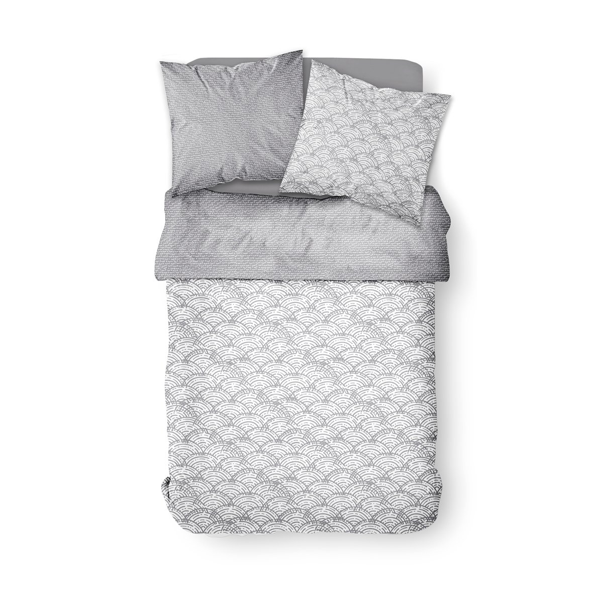 Printed cotton bed set TODAY LINGE DE MAISON White