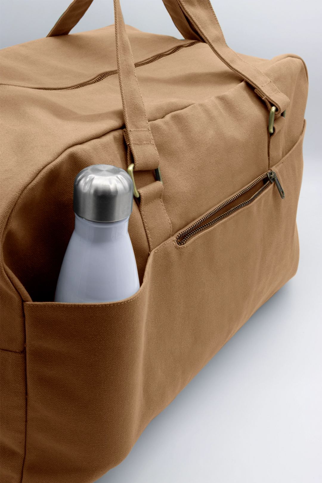 Cotton travel bag Brown