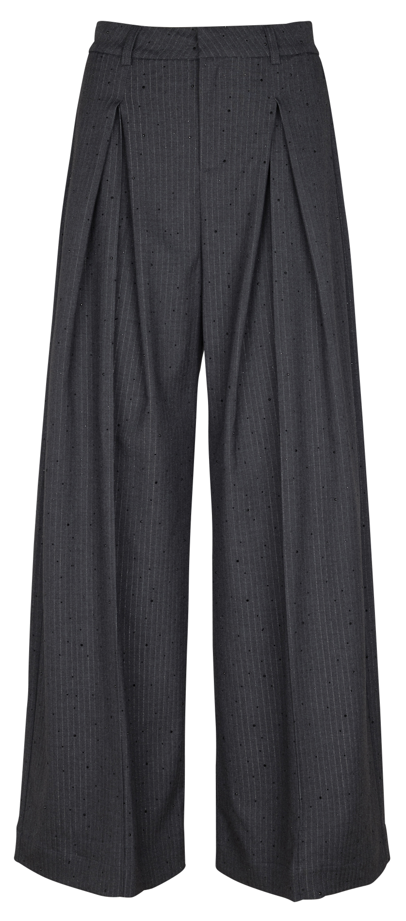 Pantalon large à rayures SUNCOO Gris