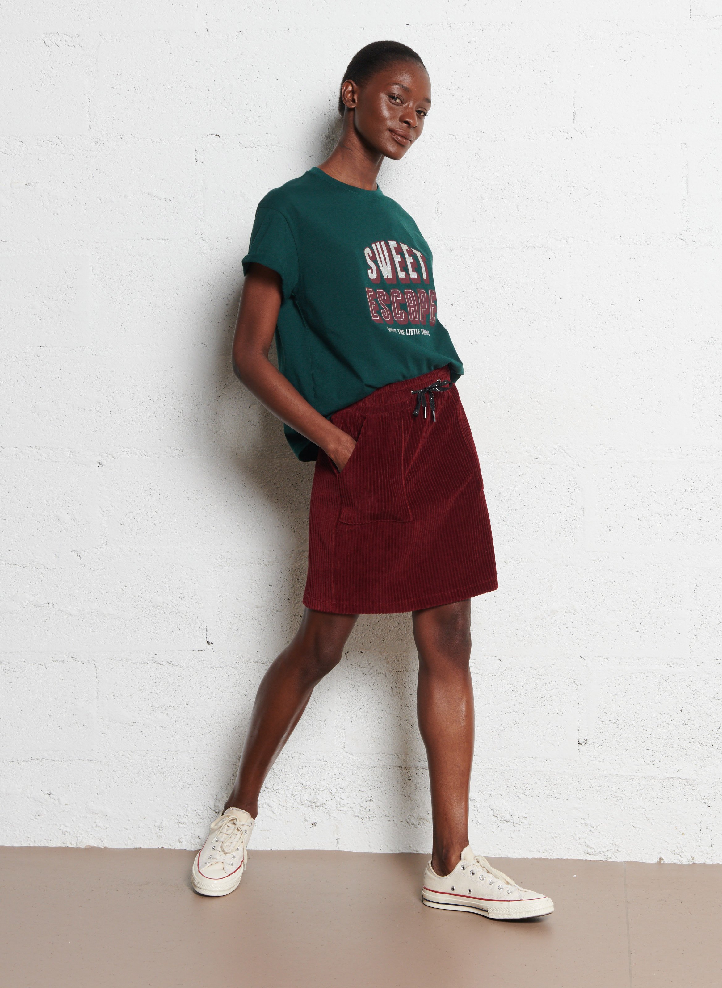 Tee-shirt col rond  I CODE Vert