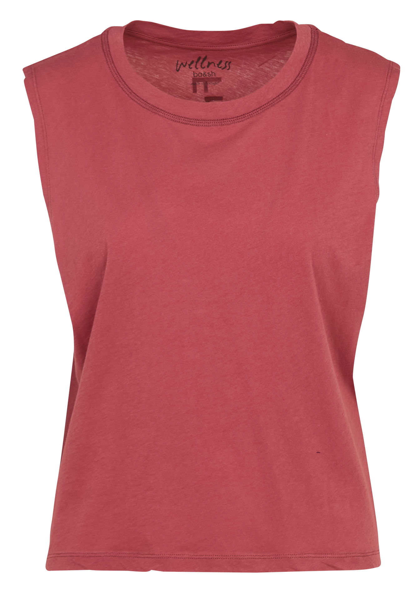 Tee-shirt sans manches en coton SHAVA Rose