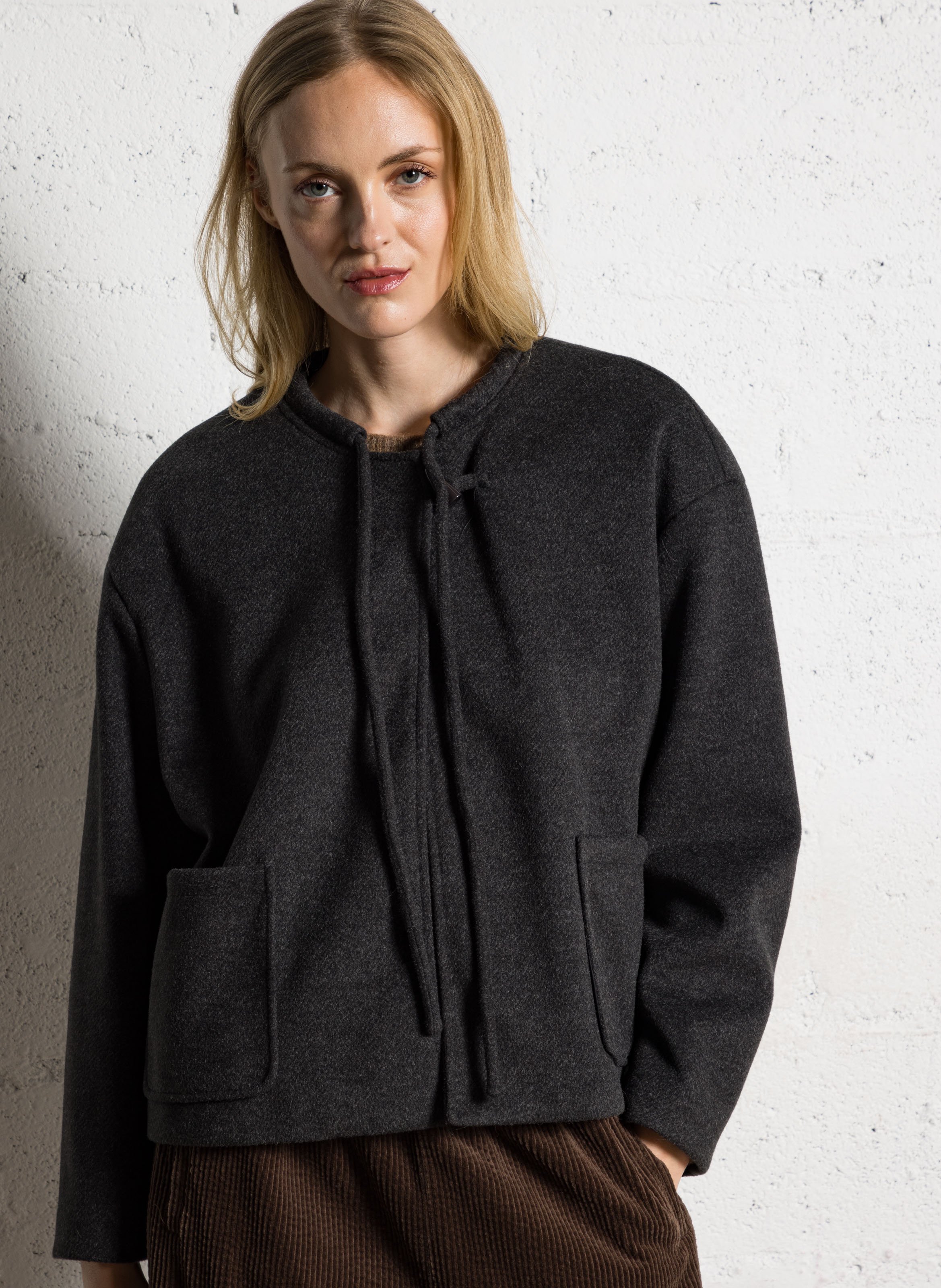 Veste oversize col rond JC SOPHIE Noir