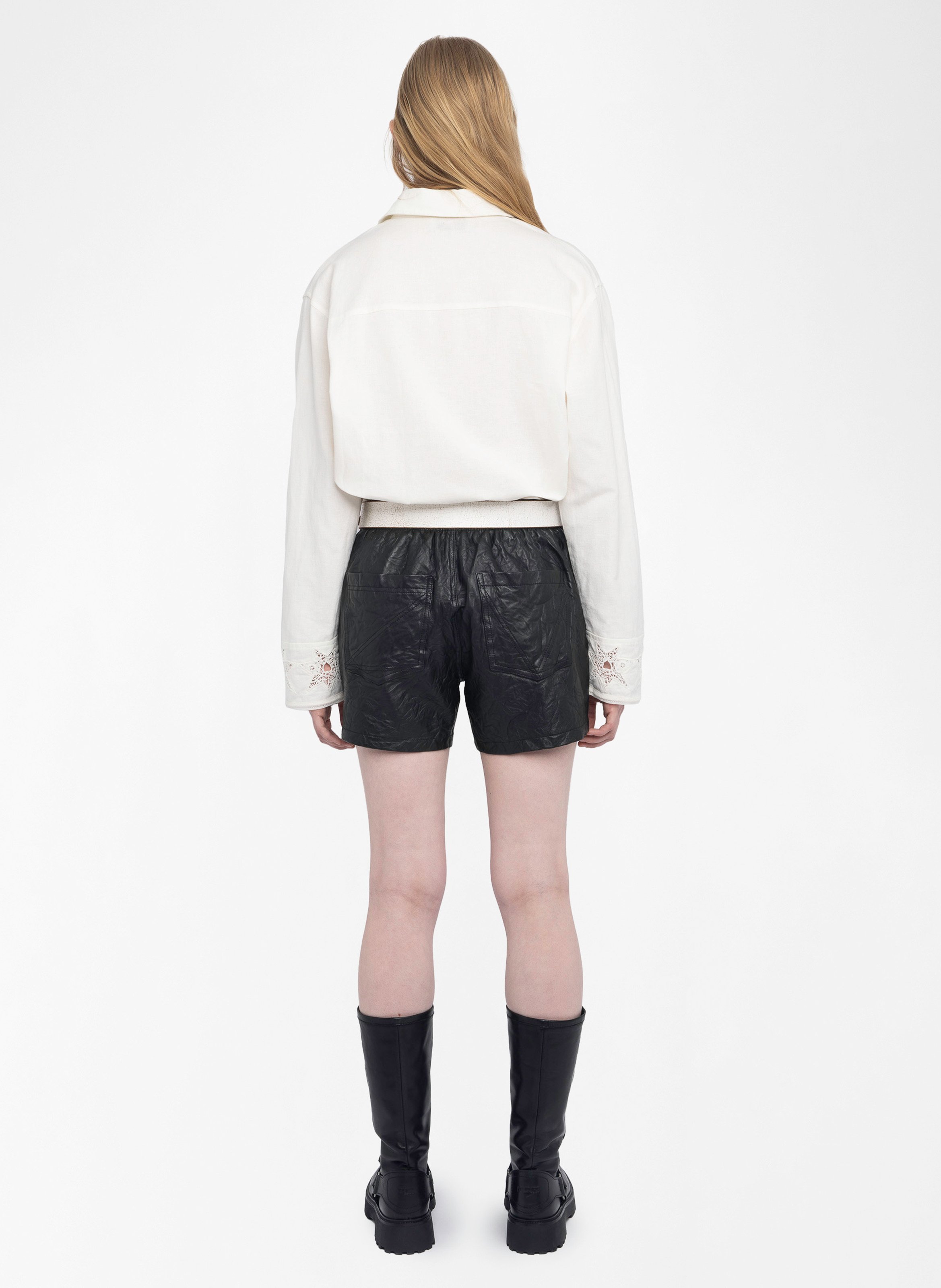 Oversized linnen blend blouse ZADIG&VOLTAIRE Wit