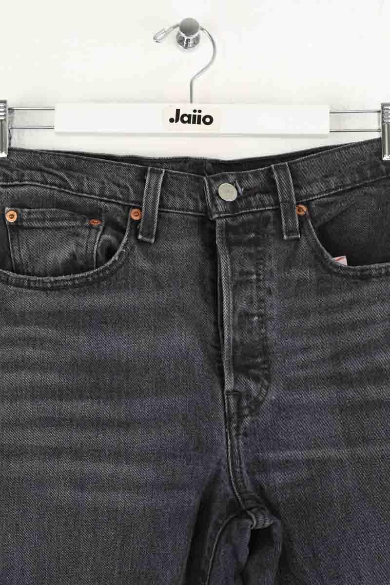 501? straight cotton jeans LEVI'S - Seconde main Grey