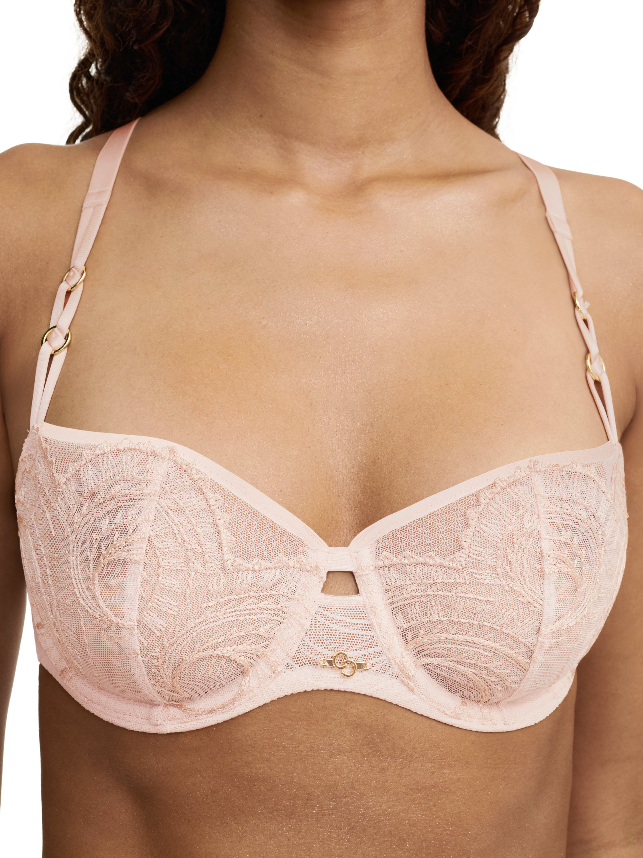 A Fleur De Toi demi-cup bra CHANTELLE Pink