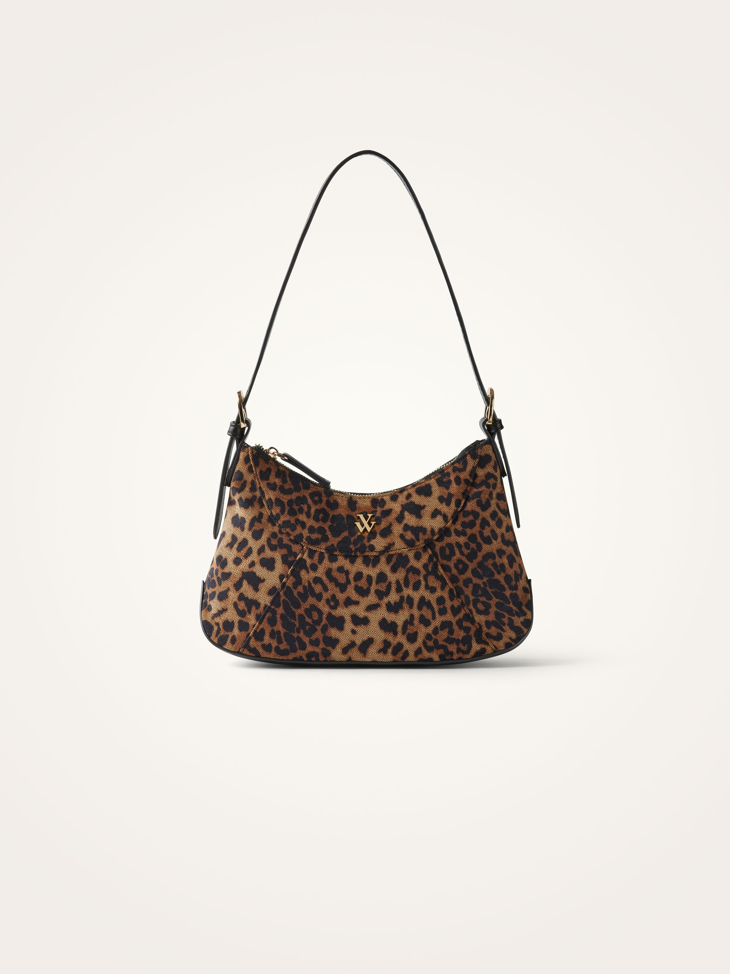 Leopard tweed baguette bag VANESSA WU