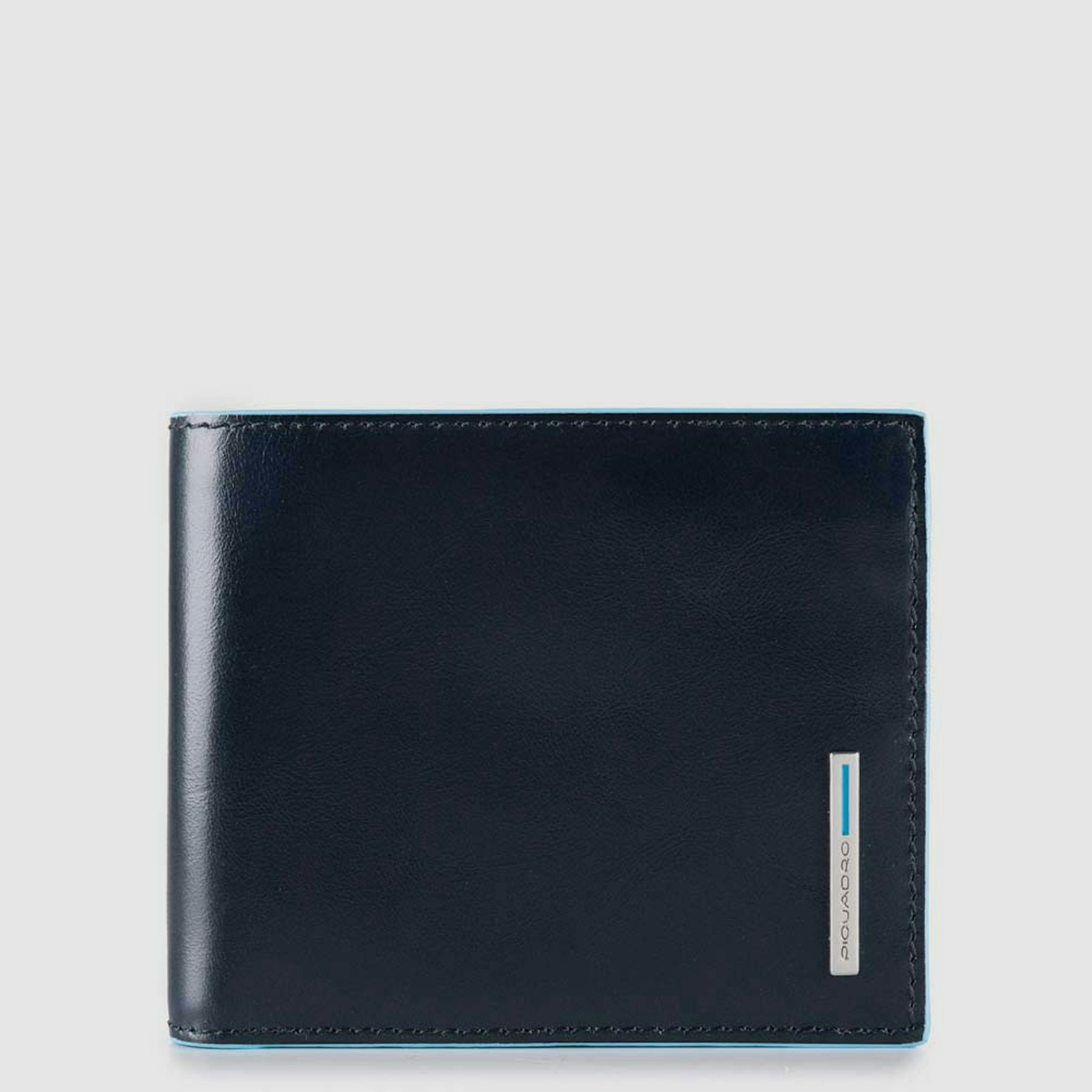 Babylon leather wallet PIQUADRO Blue